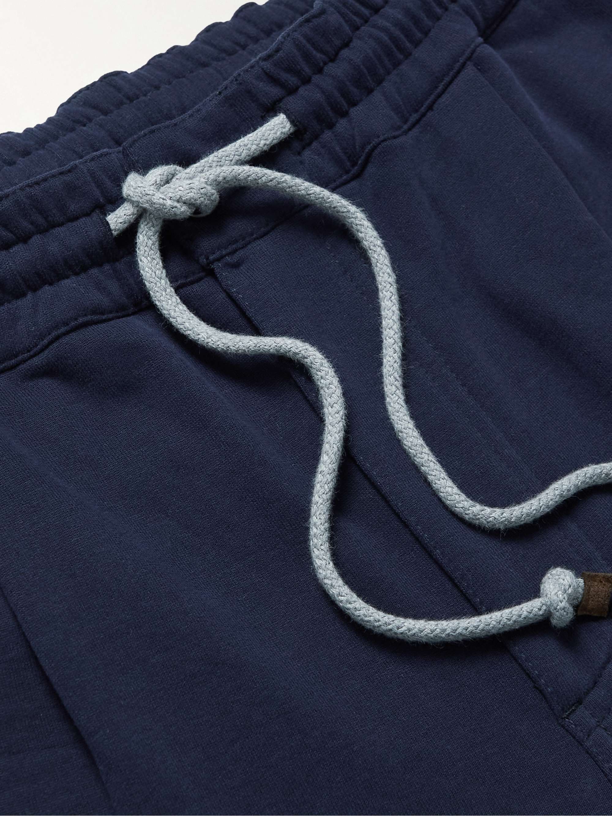 BRUNELLO CUCINELLI Straight-Leg Cotton-Jersey Drawstring Shorts