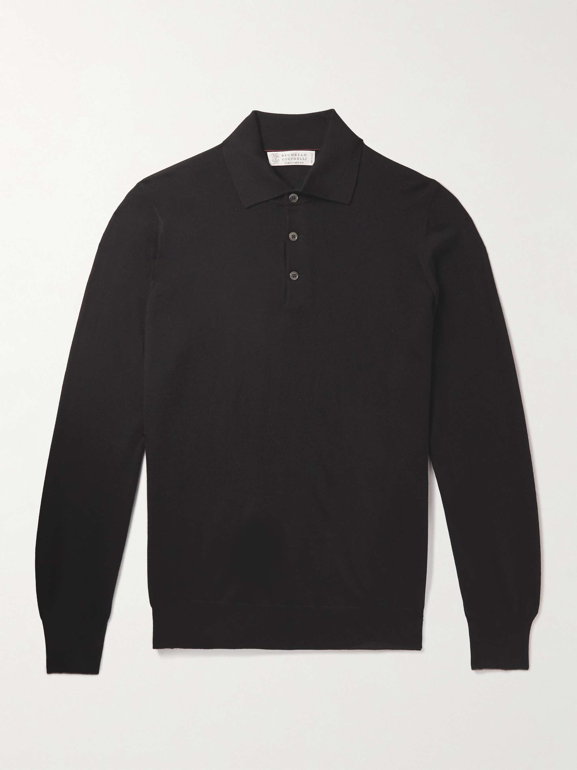 BRUNELLO CUCINELLI Virgin Wool and Cashmere-Blend Polo Shirt for Men ...