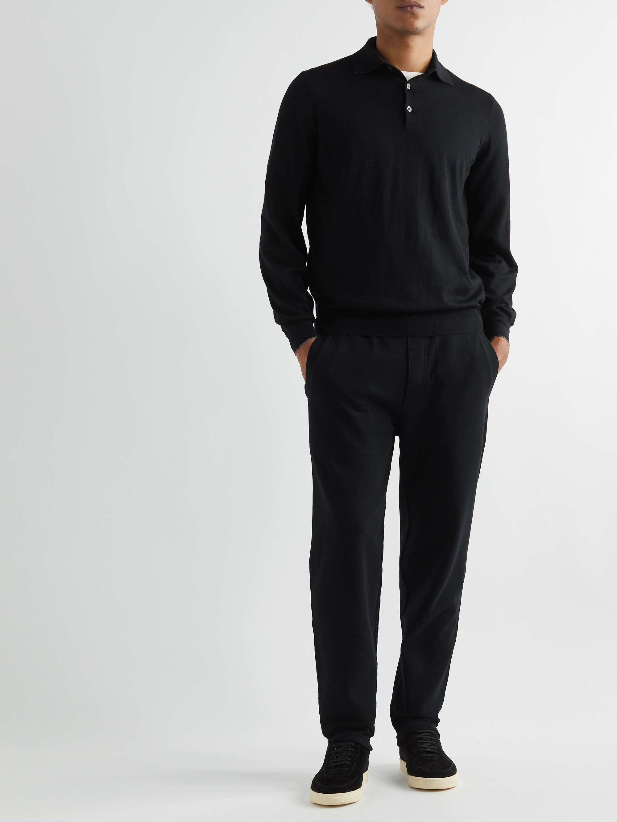 Brunello Cucinelli Pearl Wool Jogging Trousers