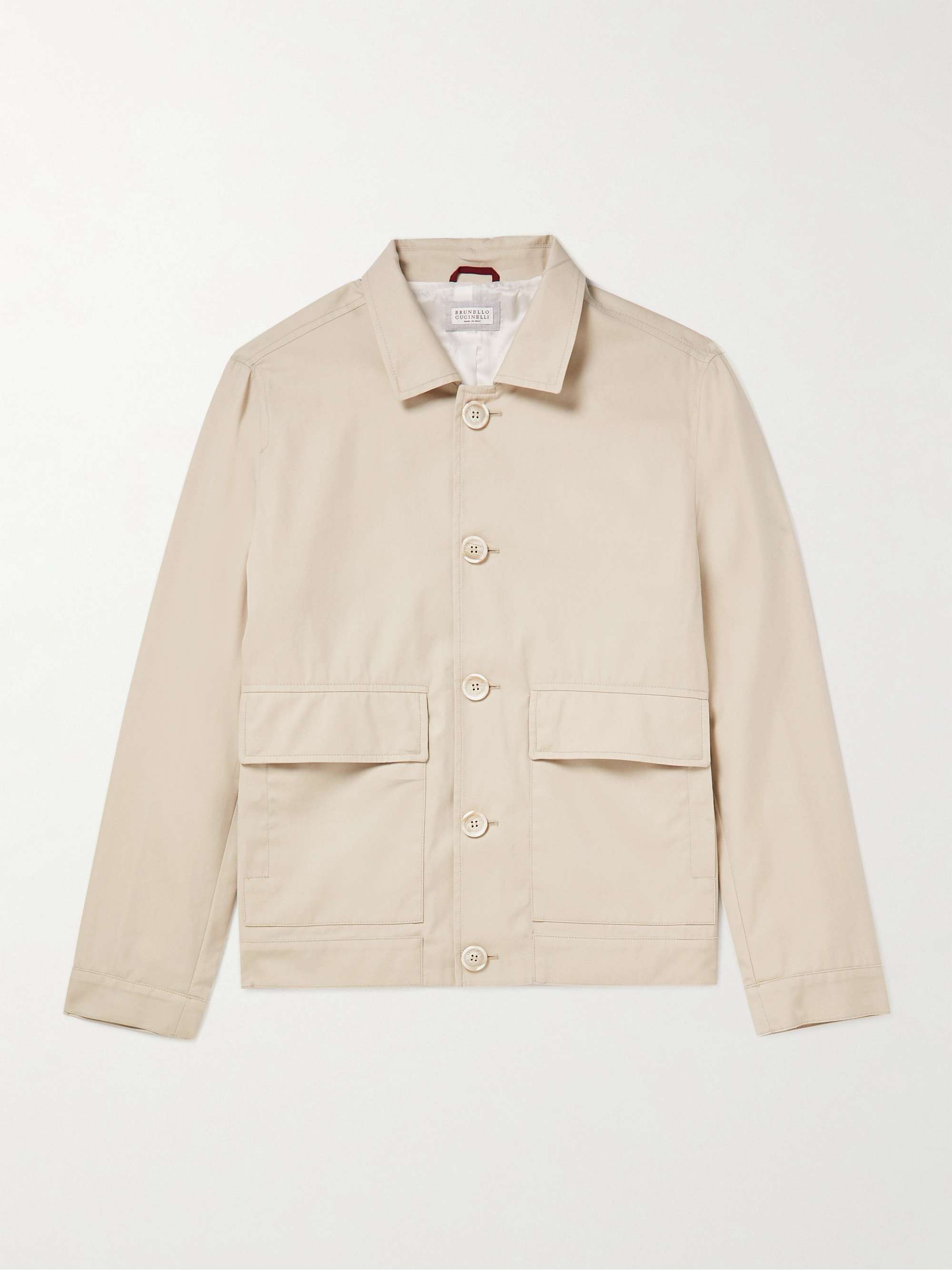 BRUNELLO CUCINELLI Cotton-Blend Gabardine Overshirt for Men | MR PORTER