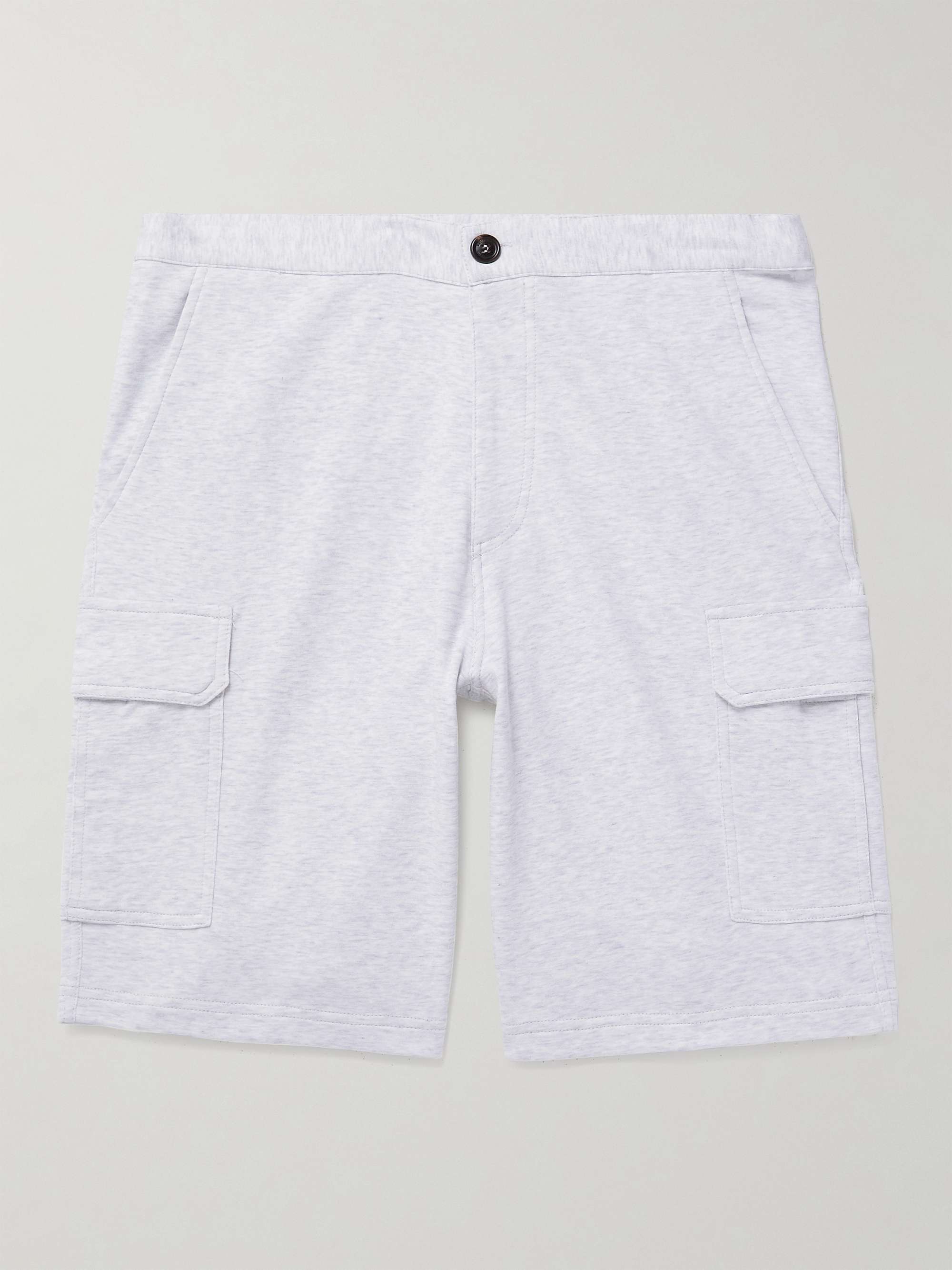 BRUNELLO CUCINELLI Straight-Leg Cotton-Blend Drawstrings Shorts