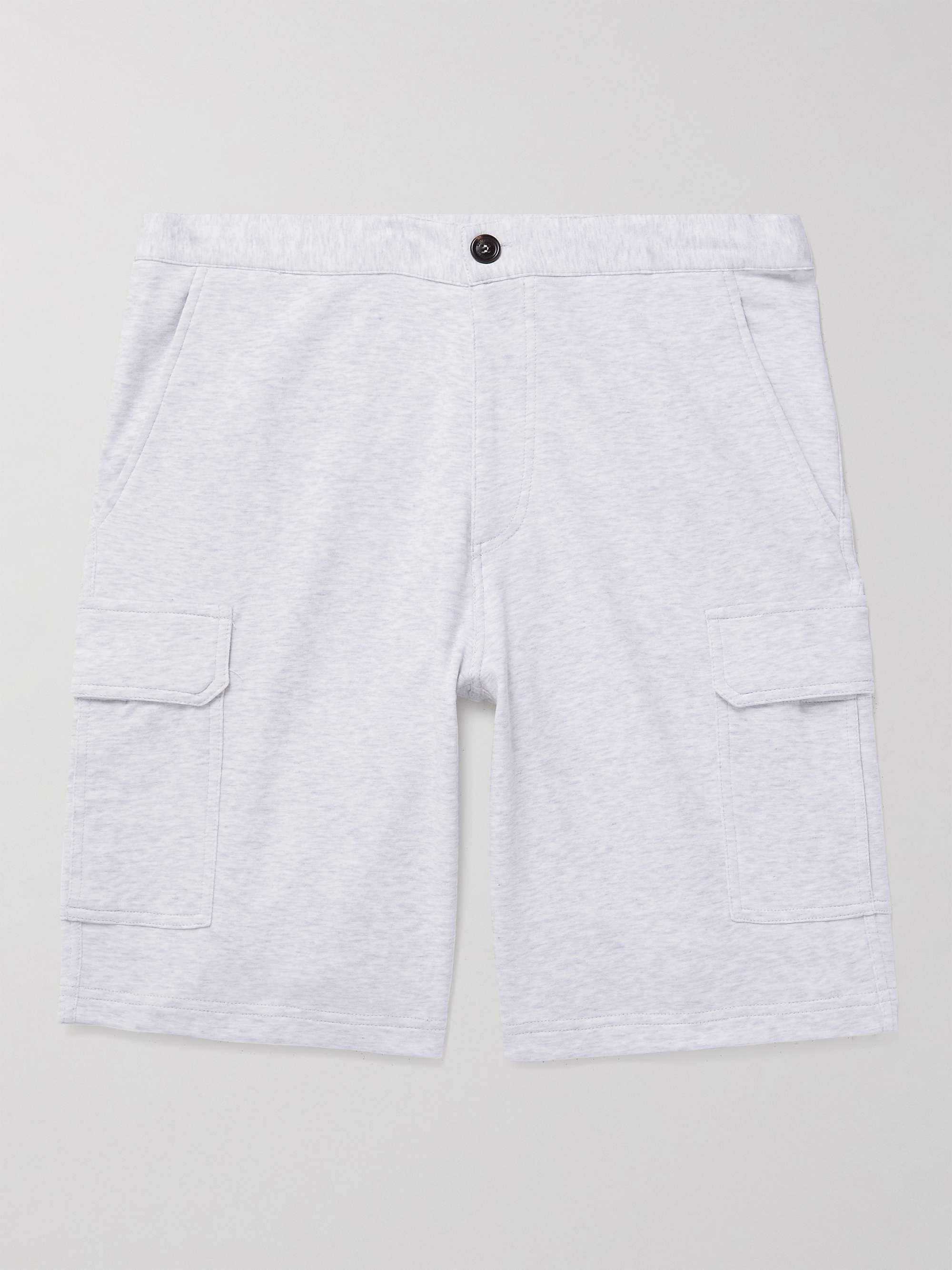 BRUNELLO CUCINELLI Straight-Leg Cotton-Blend Jersey Drawstring Shorts