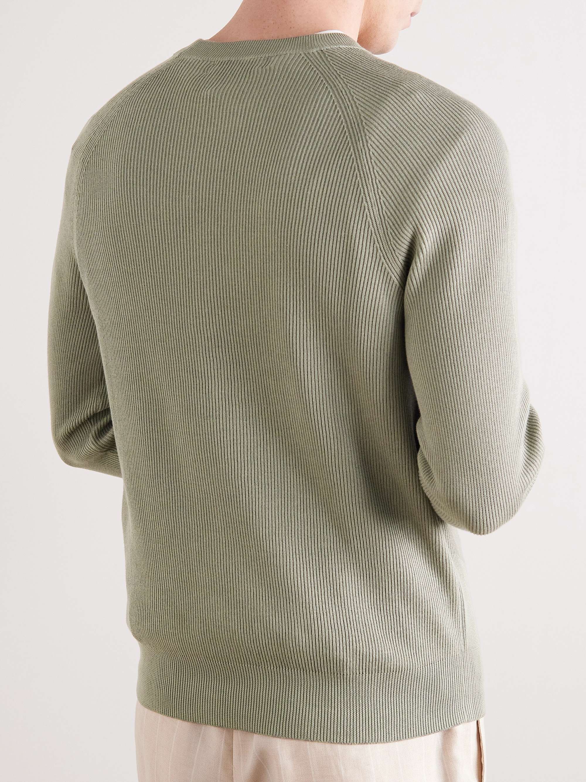 BRUNELLO CUCINELLI Ribbed Cotton Sweater
