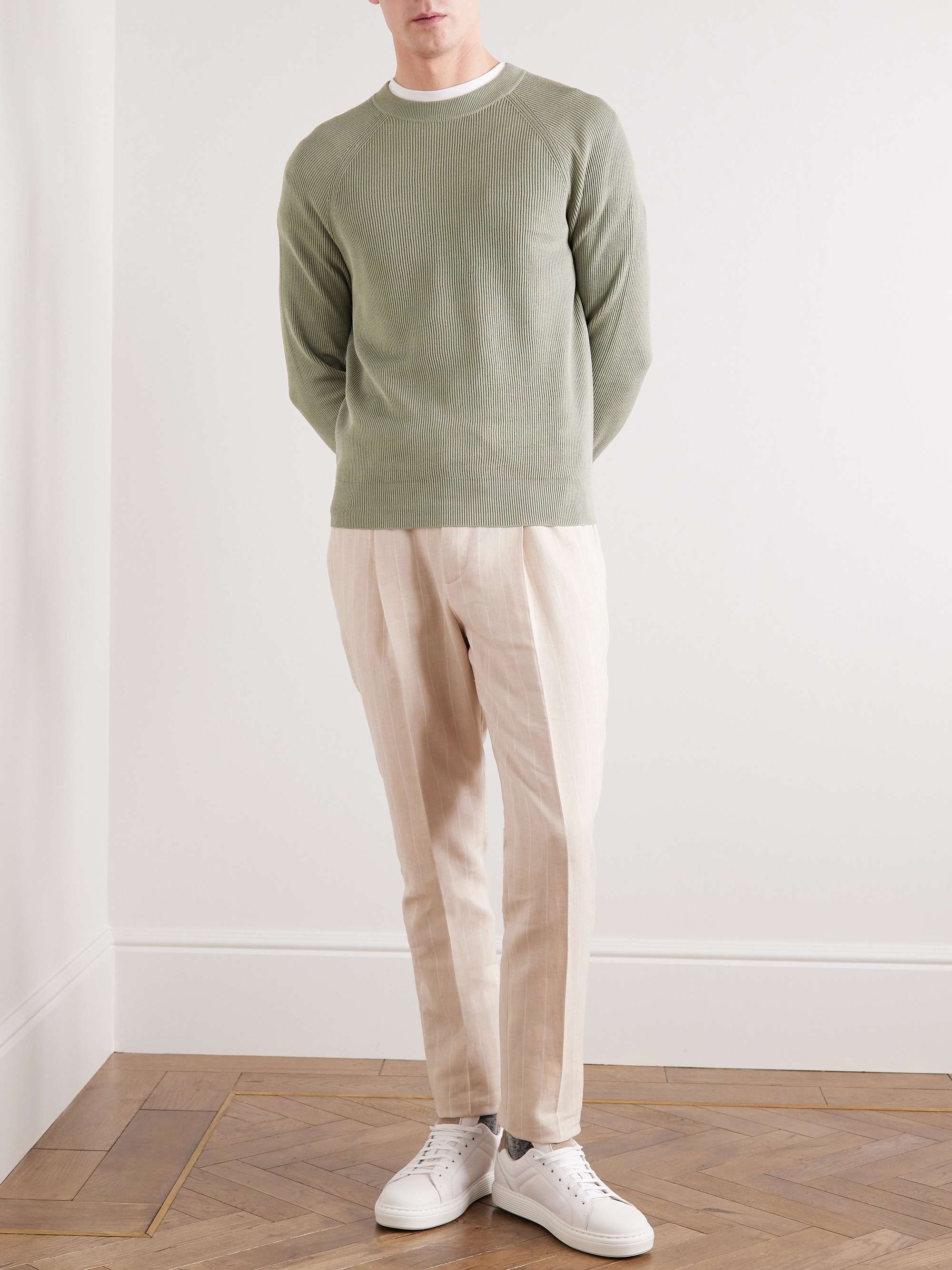 BRUNELLO CUCINELLI Ribbed Cotton Sweater