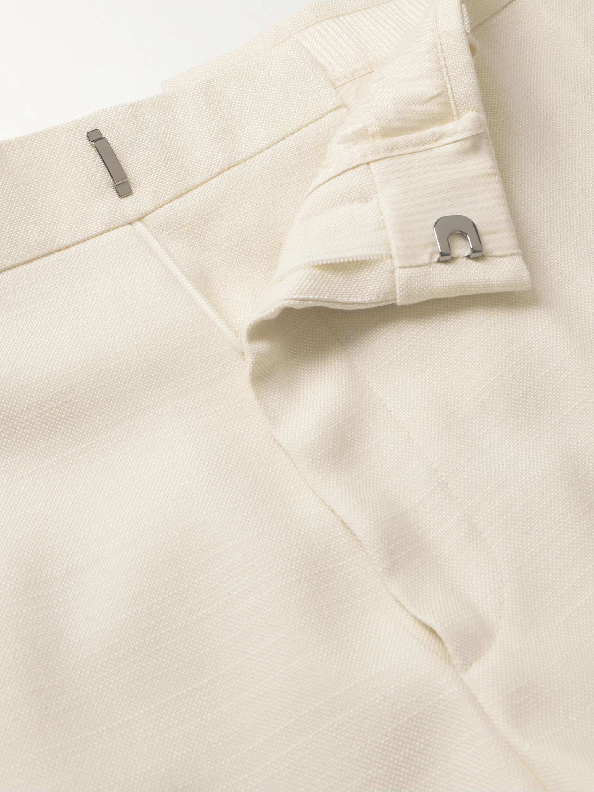 TOM FORD Cooper Straight-Leg Silk, Wool and Mohair-Blend Suit Trousers