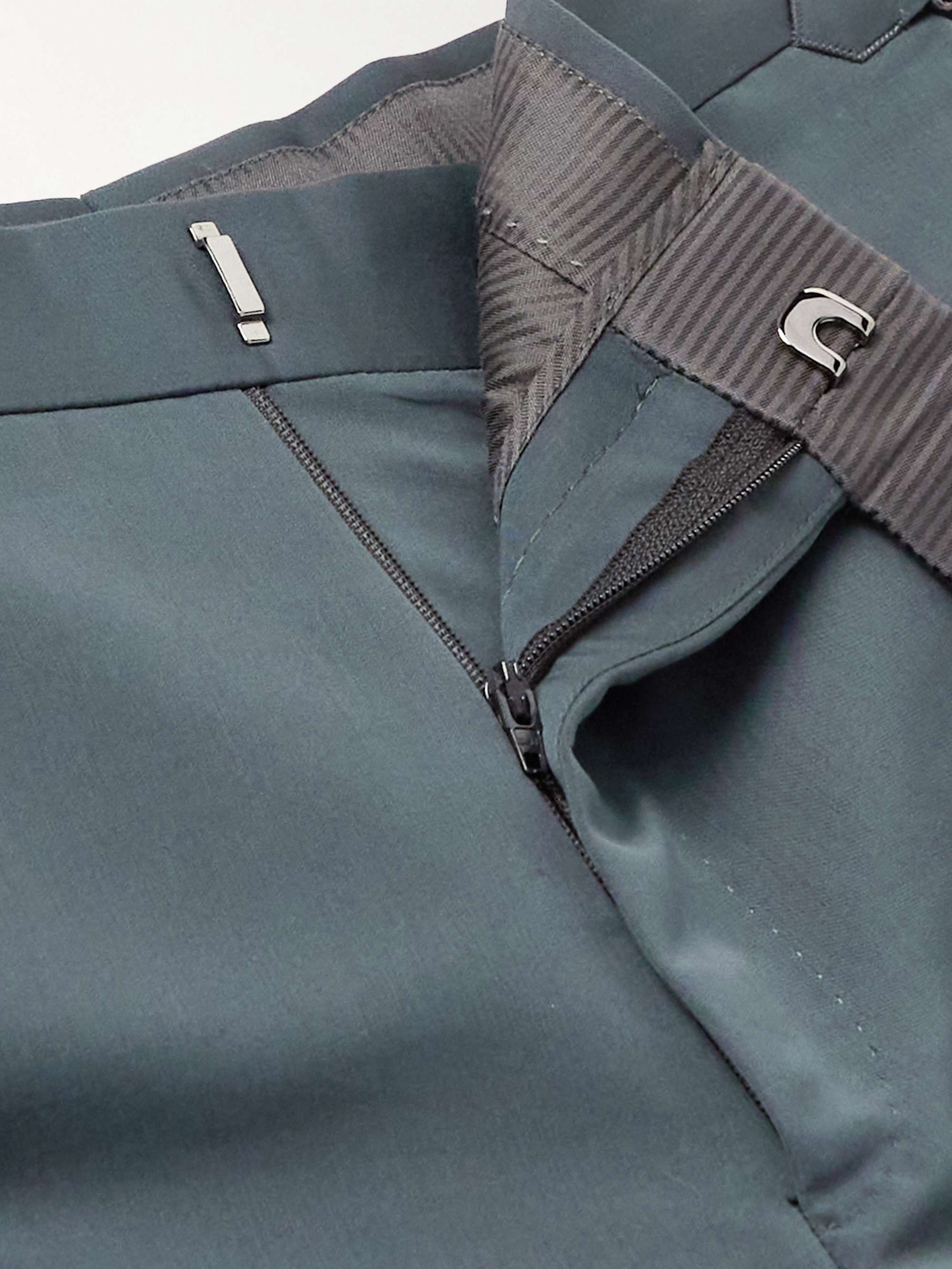 TOM FORD Shelton Straight-Leg Cotton and Silk-Blend Suit Trousers