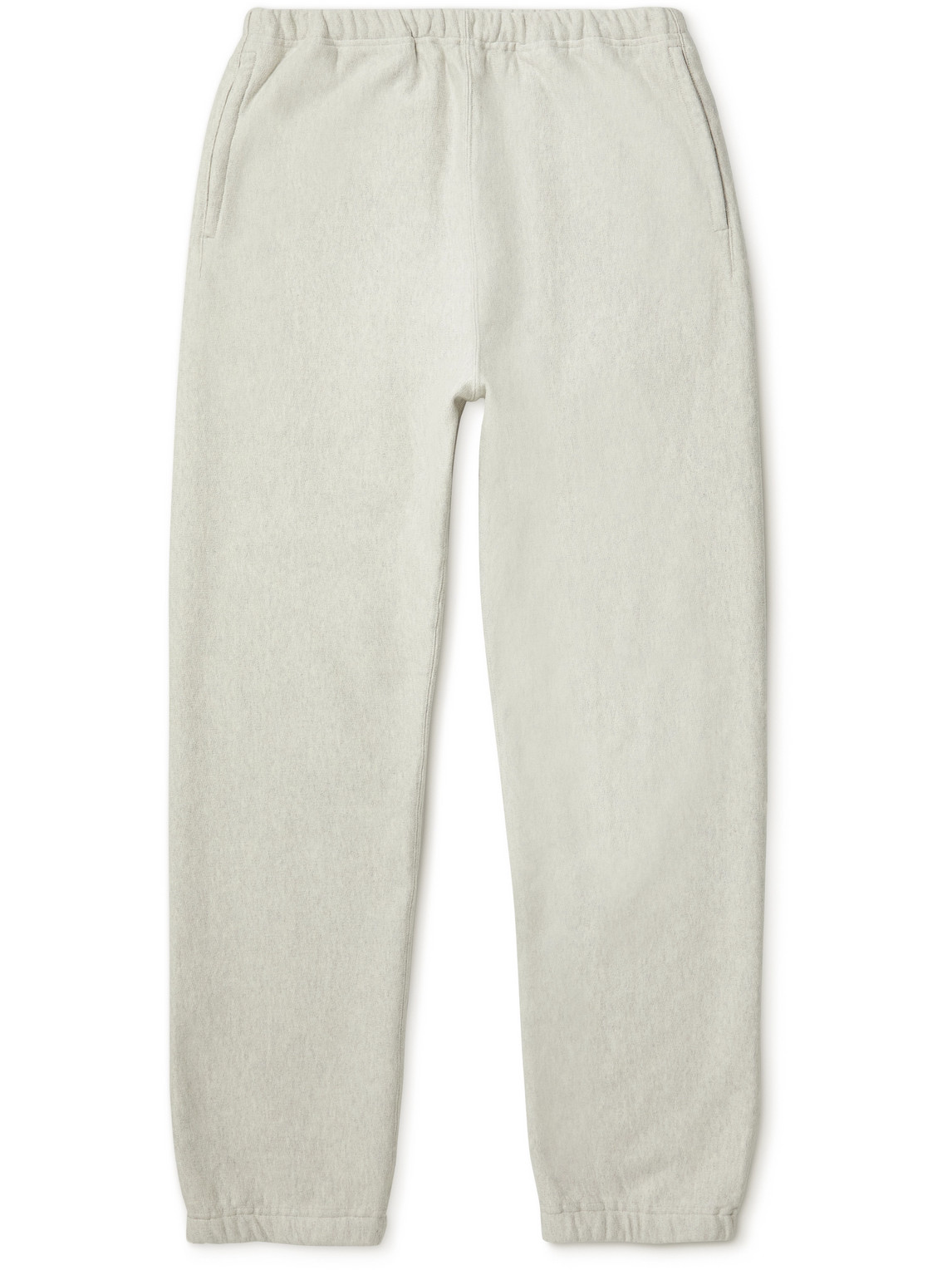 Auralee Tapered Cotton-jersey Sweatpants In White | ModeSens