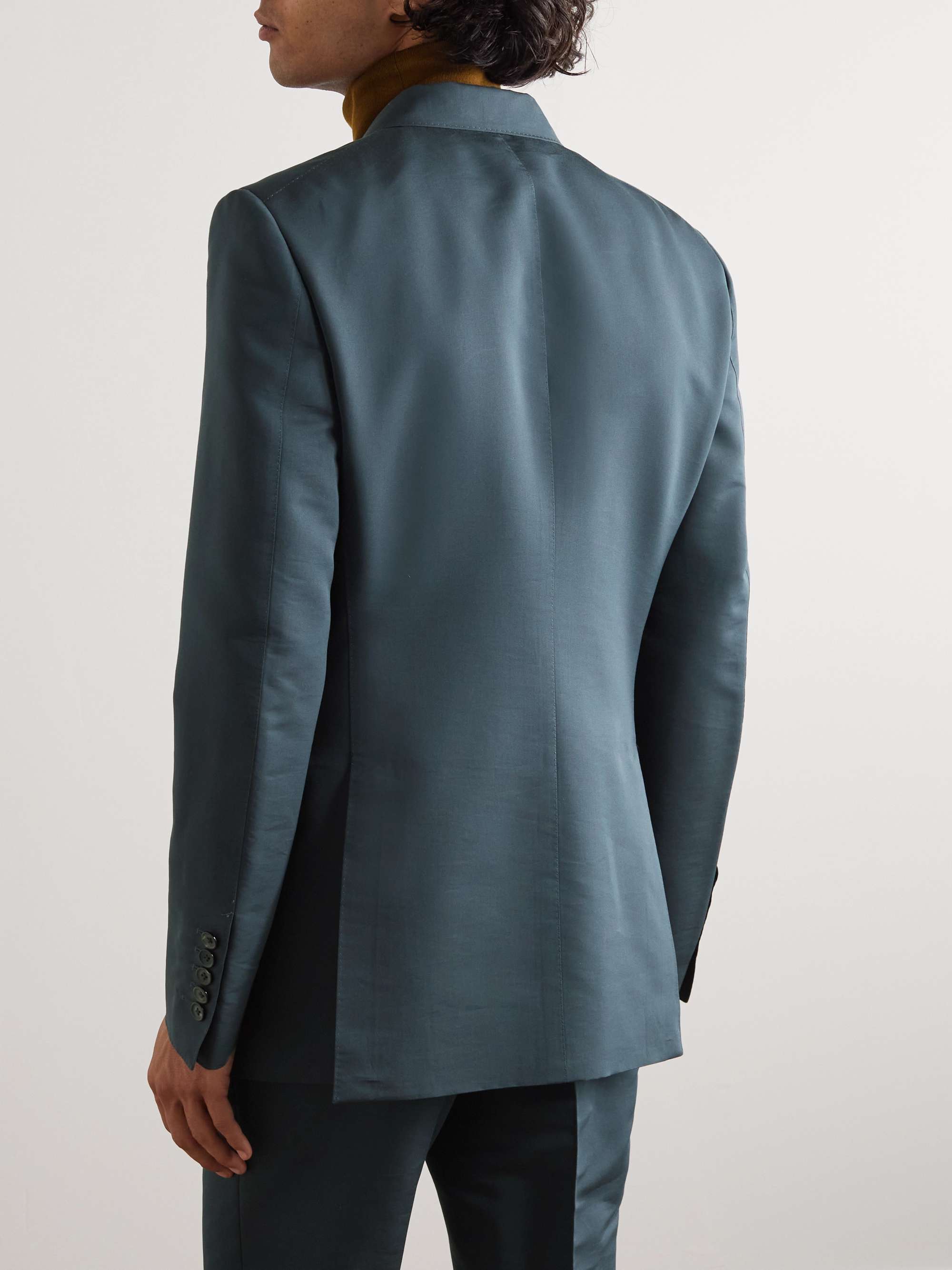 TOM FORD Shelton Cotton and Silk-Blend Suit Jacket