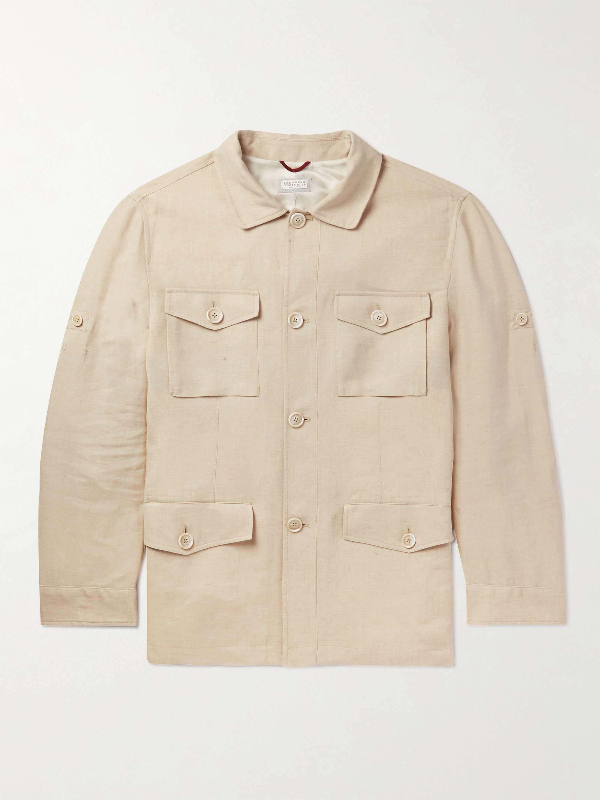 BRUNELLO CUCINELLI Linen and Wool-Blend Overshirt for Men | MR PORTER