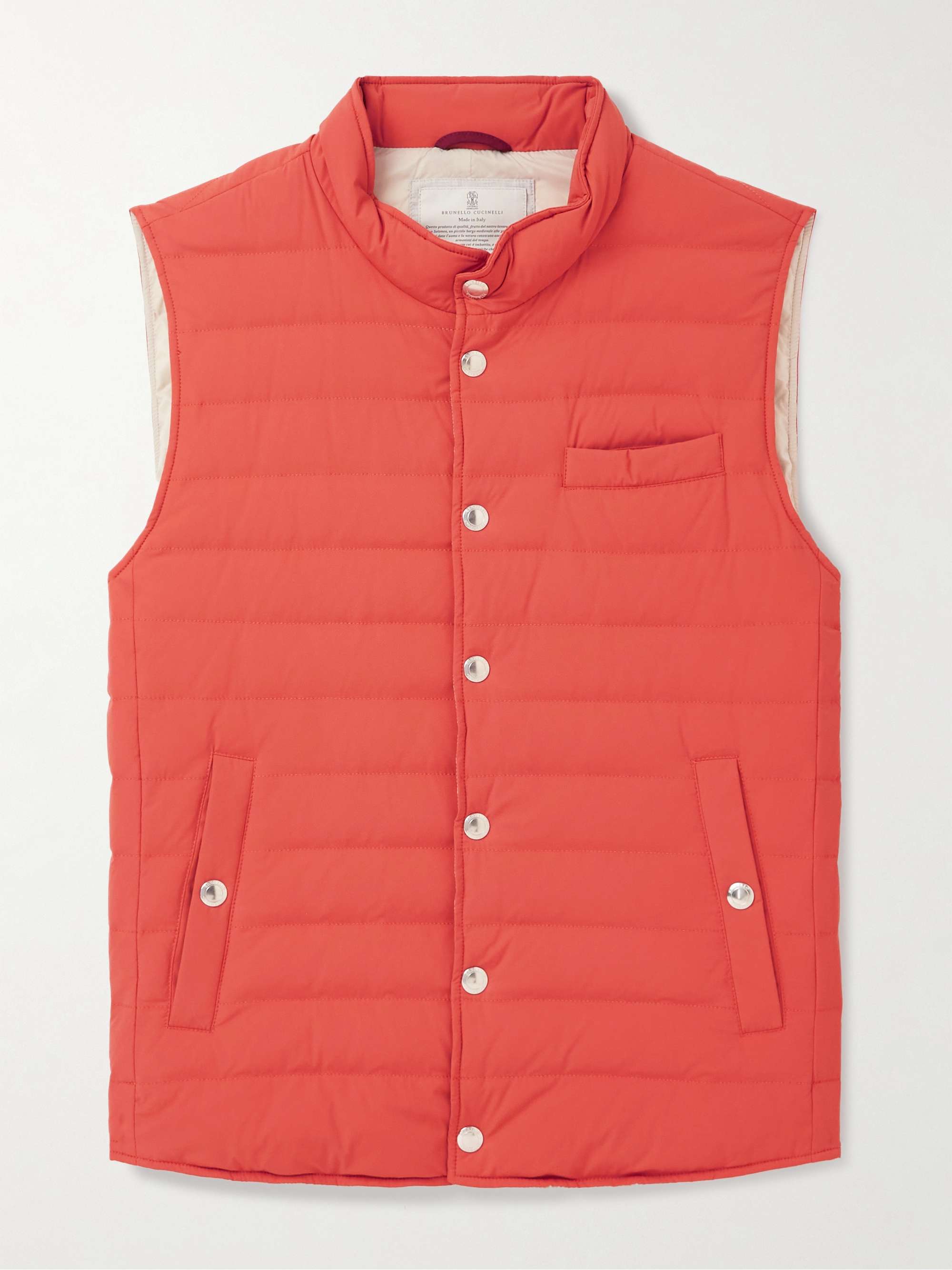 BRUNELLO CUCINELLI Slim-Fit Quilted Nylon Down Gilet