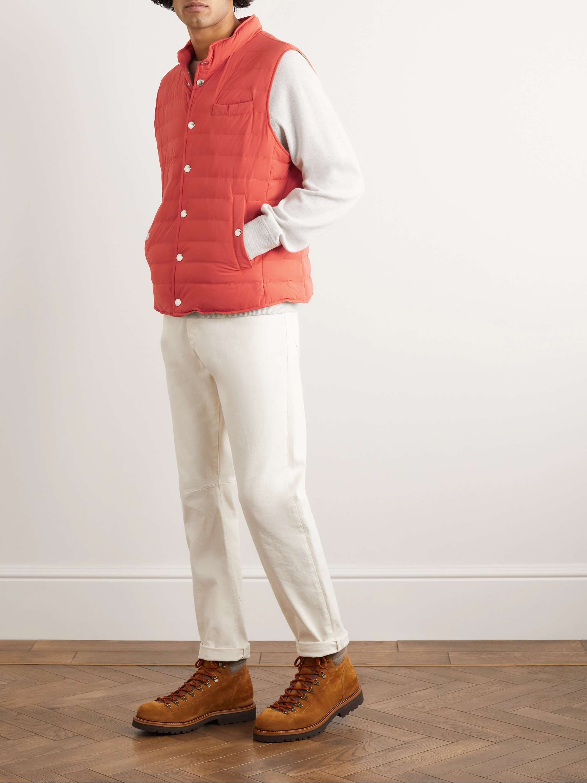 BRUNELLO CUCINELLI Slim-Fit Quilted Nylon Down Gilet