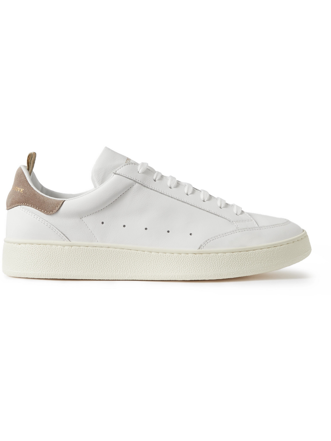 Officine Creative Mower 007 Suede-trimmed Leather Sneakers