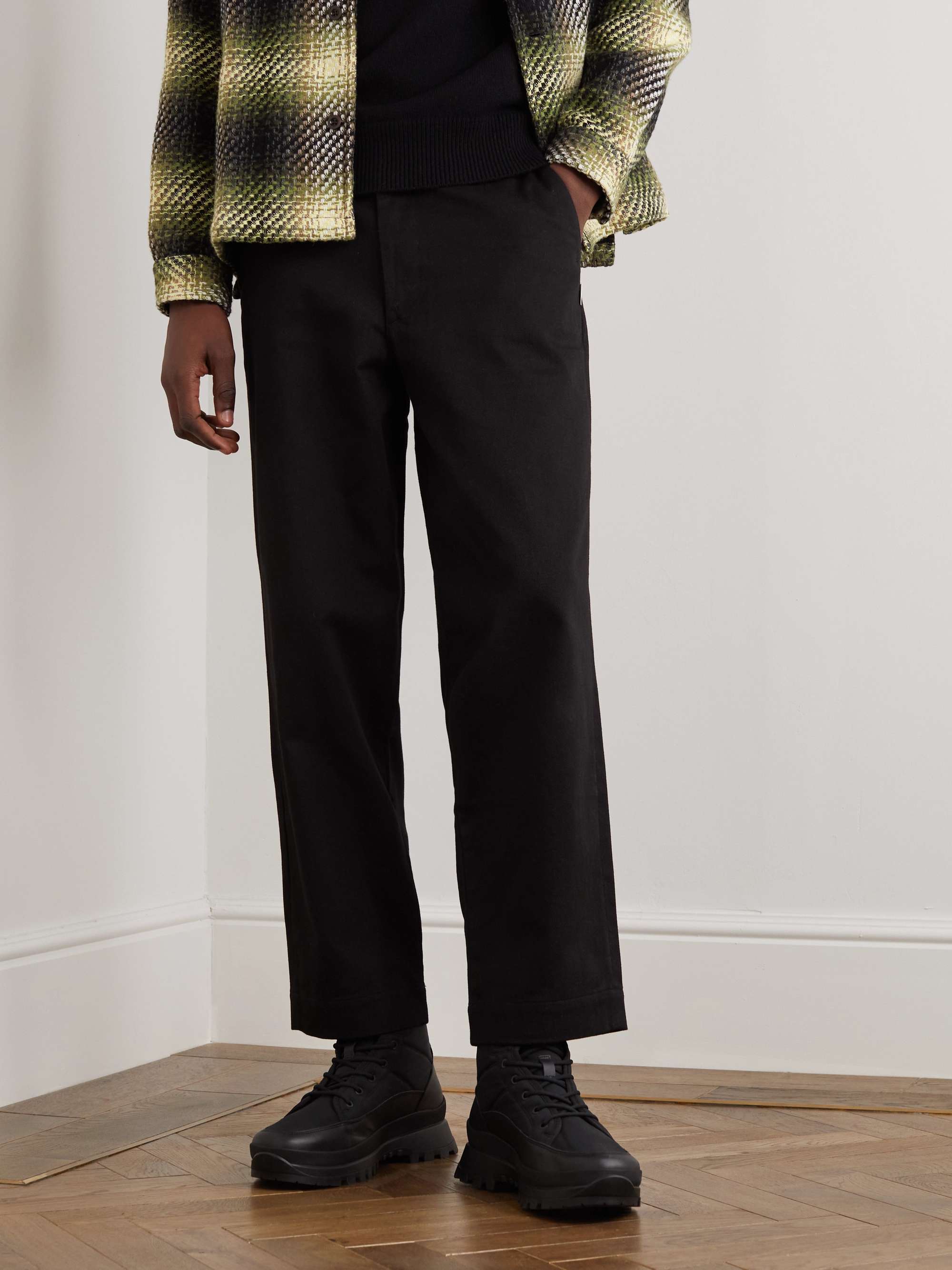 BELSTAFF Explore Leather-Trimmed Padded Shell Lace-Up Boots