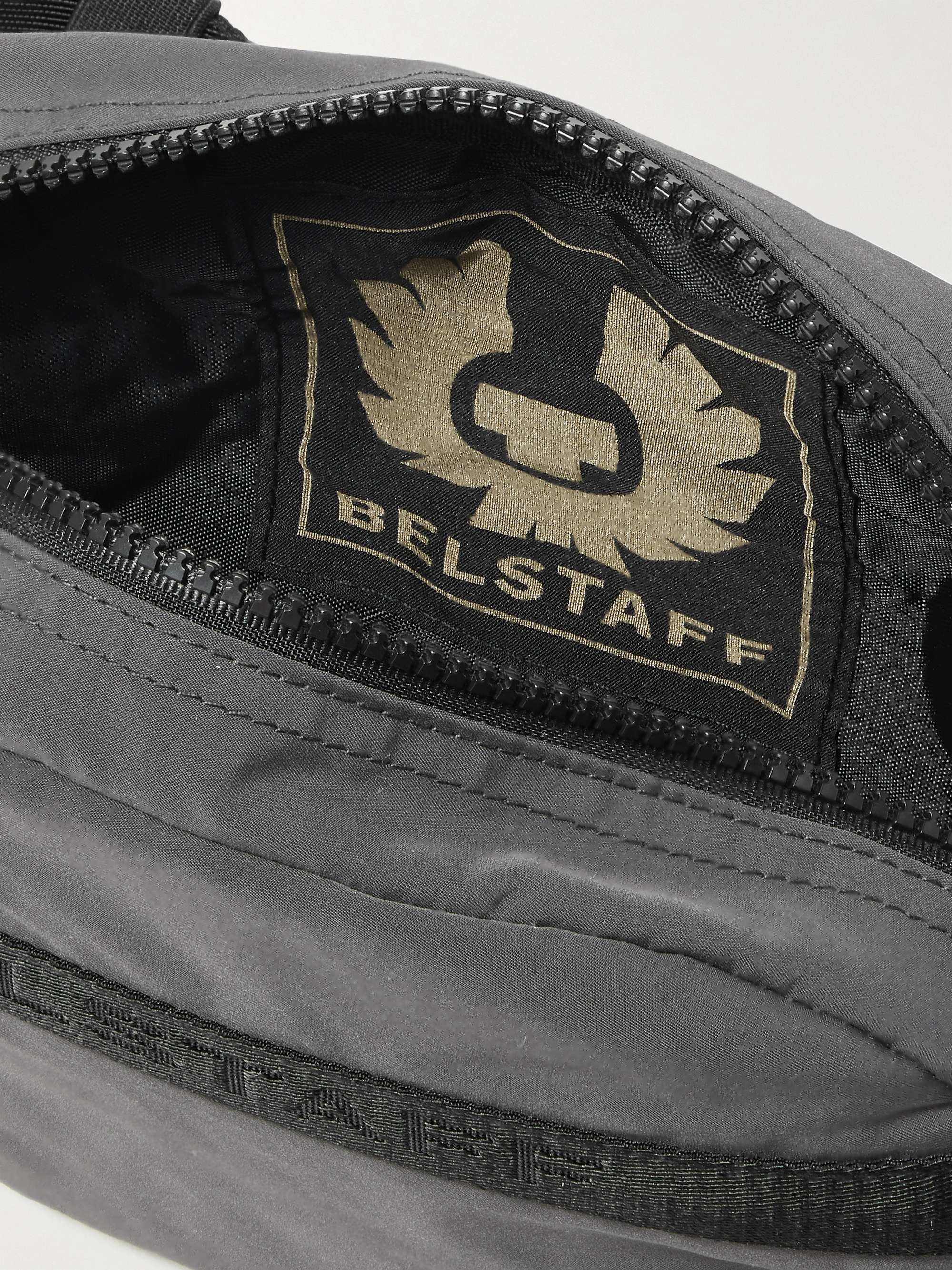 BELSTAFF Logo-Appliquéd Webbing-Trimmed Ripple Shell Belt Bag