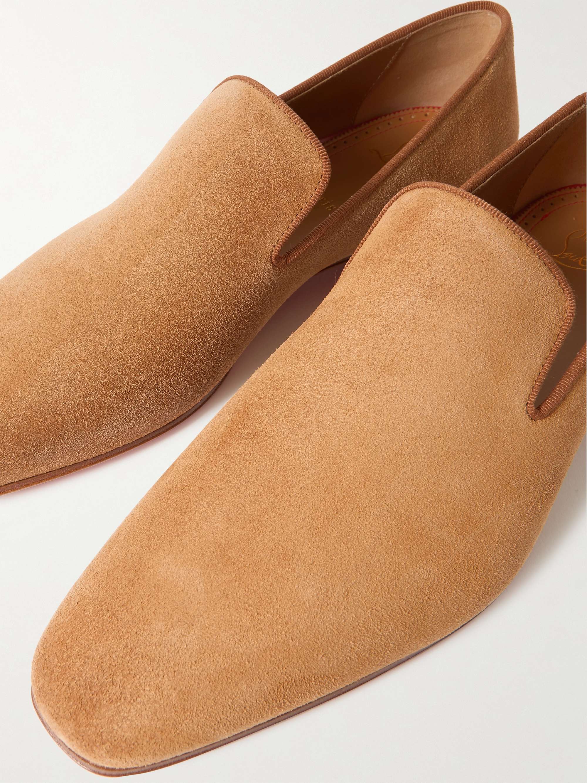 CHRISTIAN LOUBOUTIN Dandelion Suede Loafers