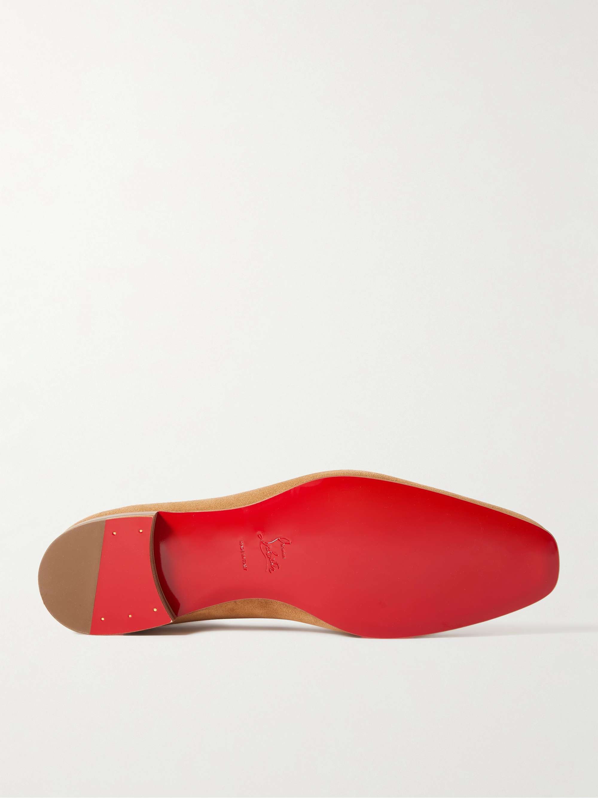 CHRISTIAN LOUBOUTIN Dandelion Suede Loafers