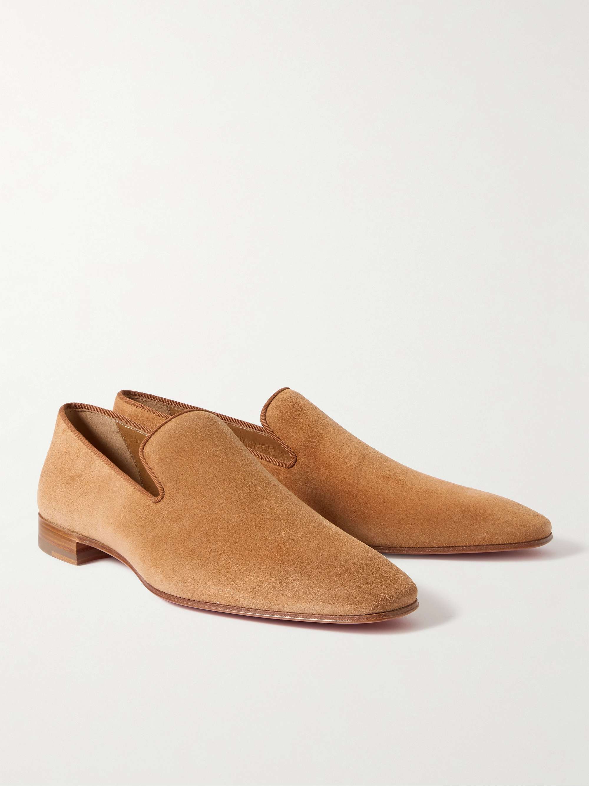 CHRISTIAN LOUBOUTIN Dandelion Suede Loafers