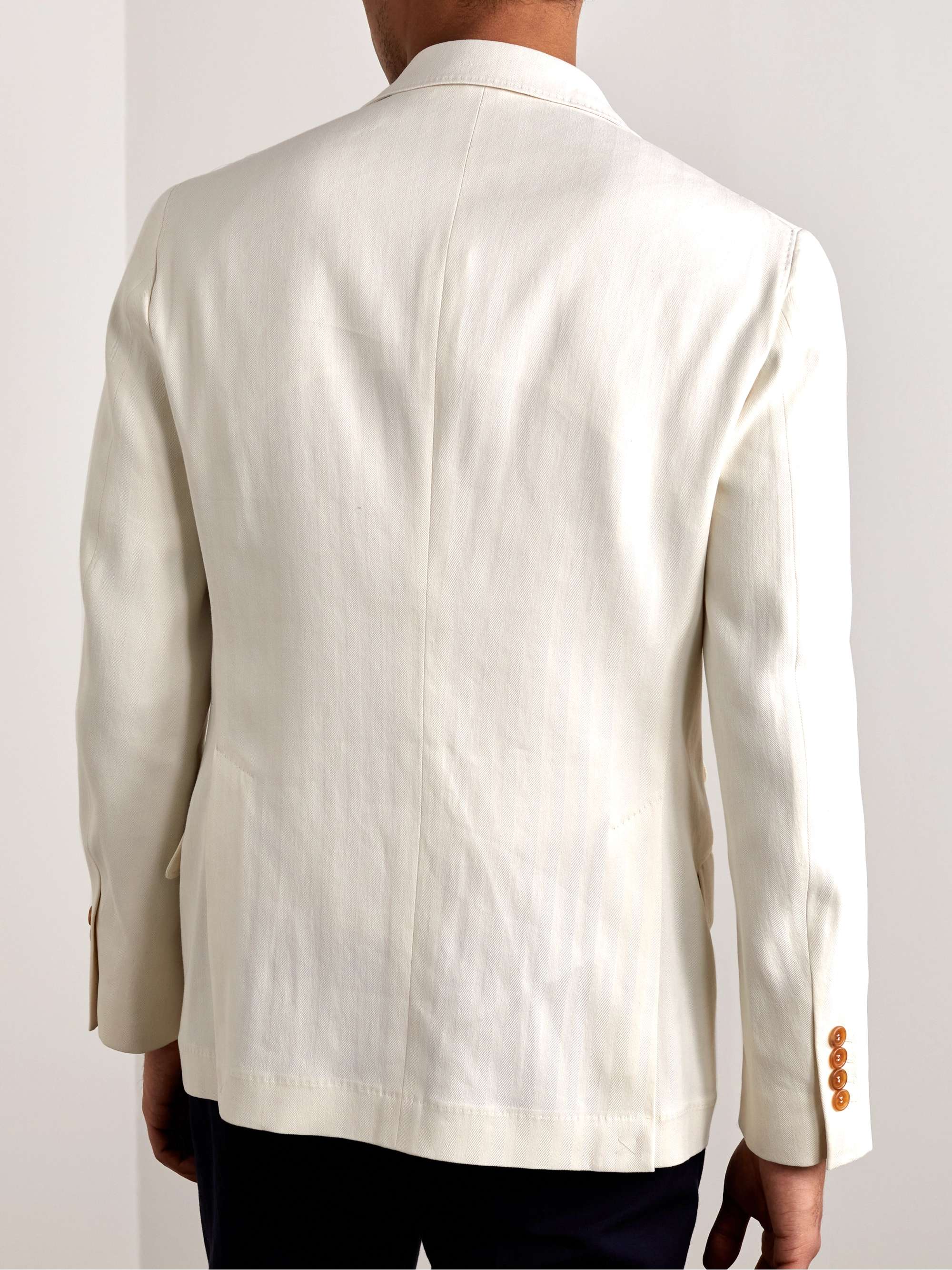 BRUNELLO CUCINELLI Herringbone Twill Blazer