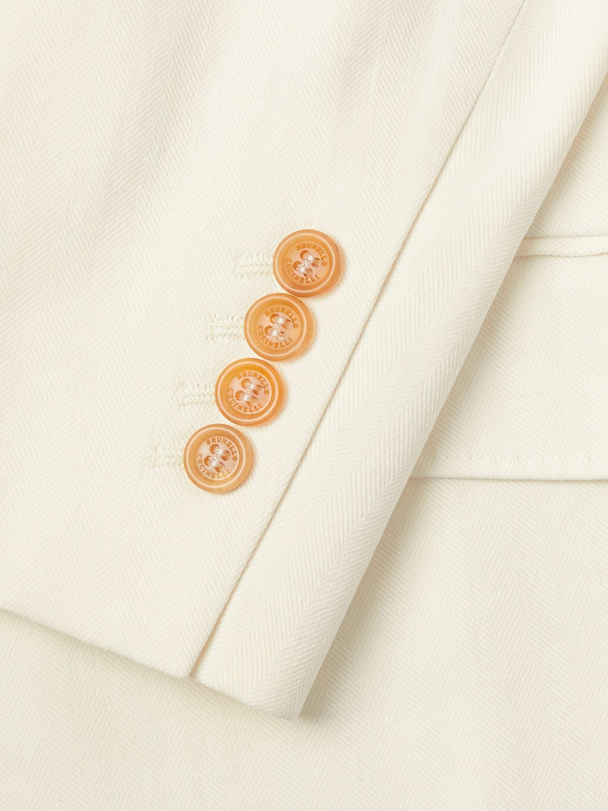 BRUNELLO CUCINELLI Herringbone Twill Blazer