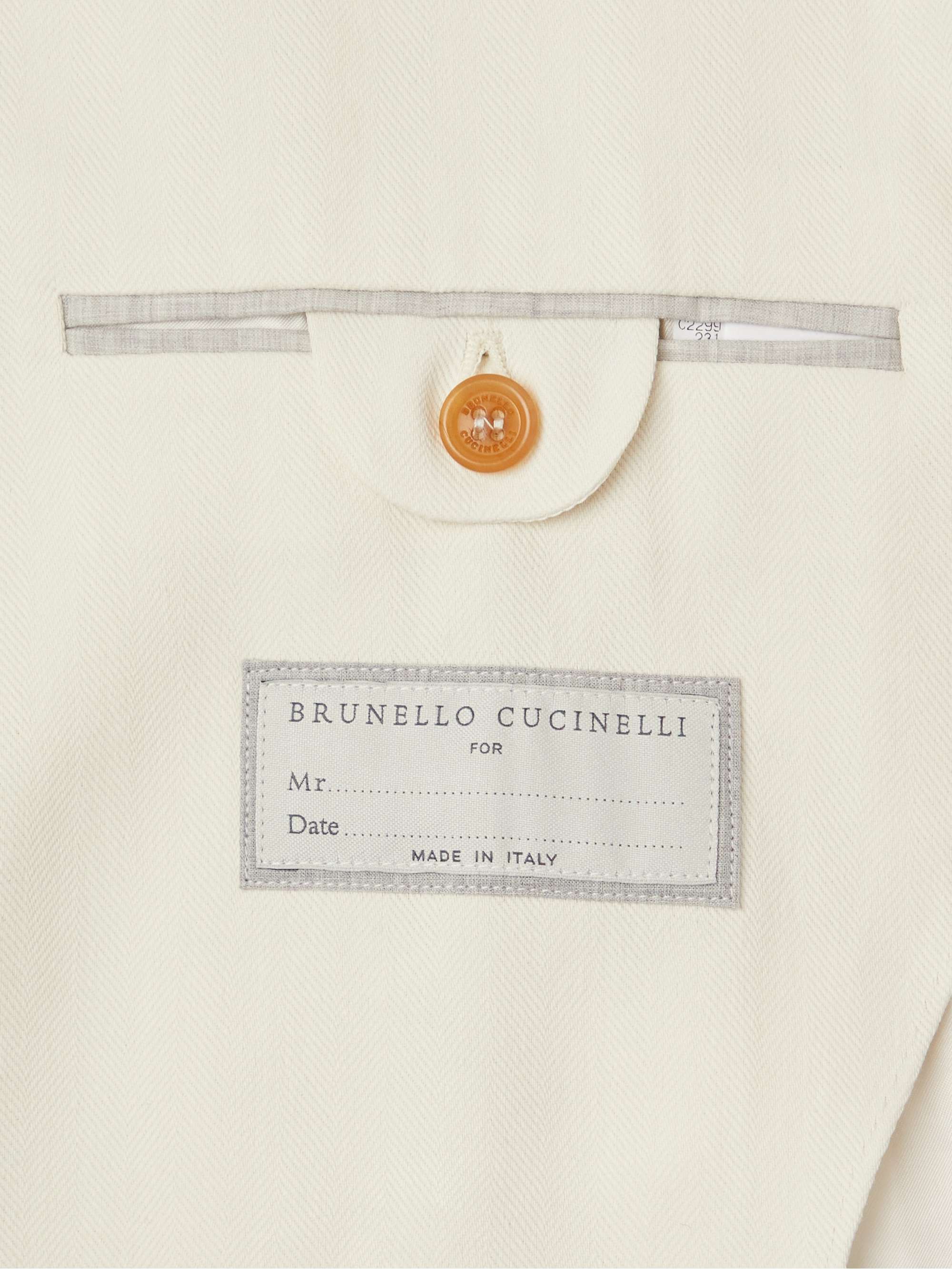 BRUNELLO CUCINELLI Herringbone Twill Blazer