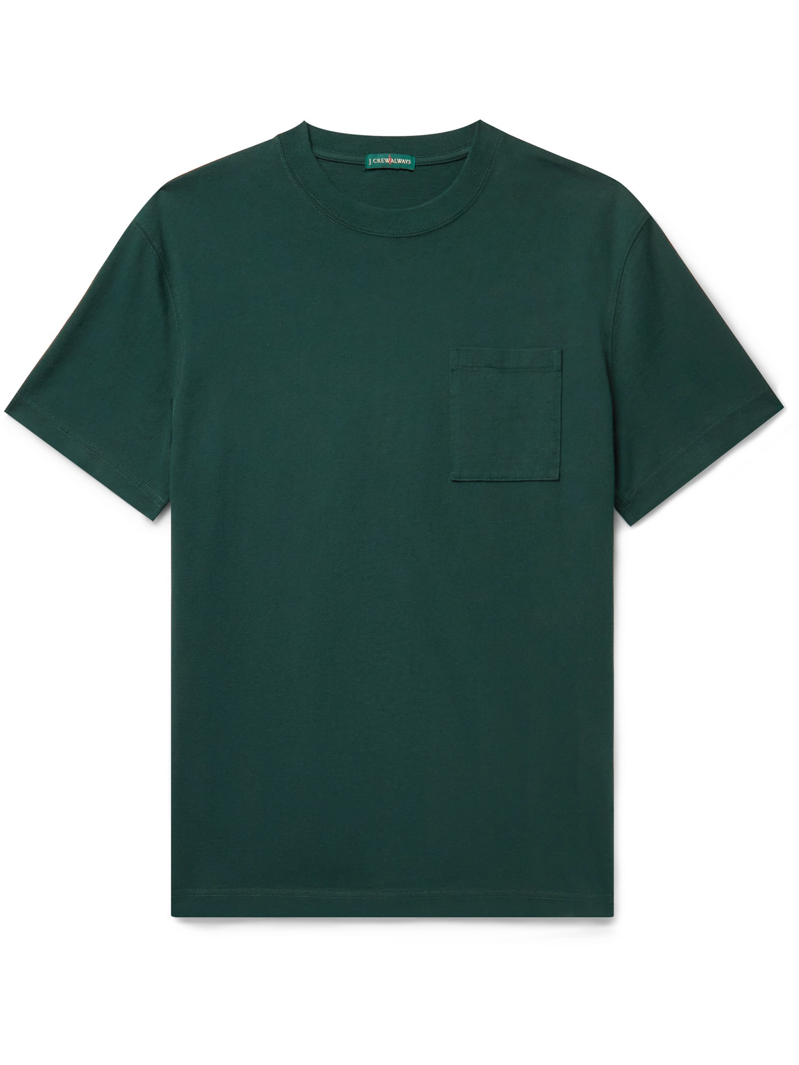 J.crew Cotton-jersey T-shirt In Green