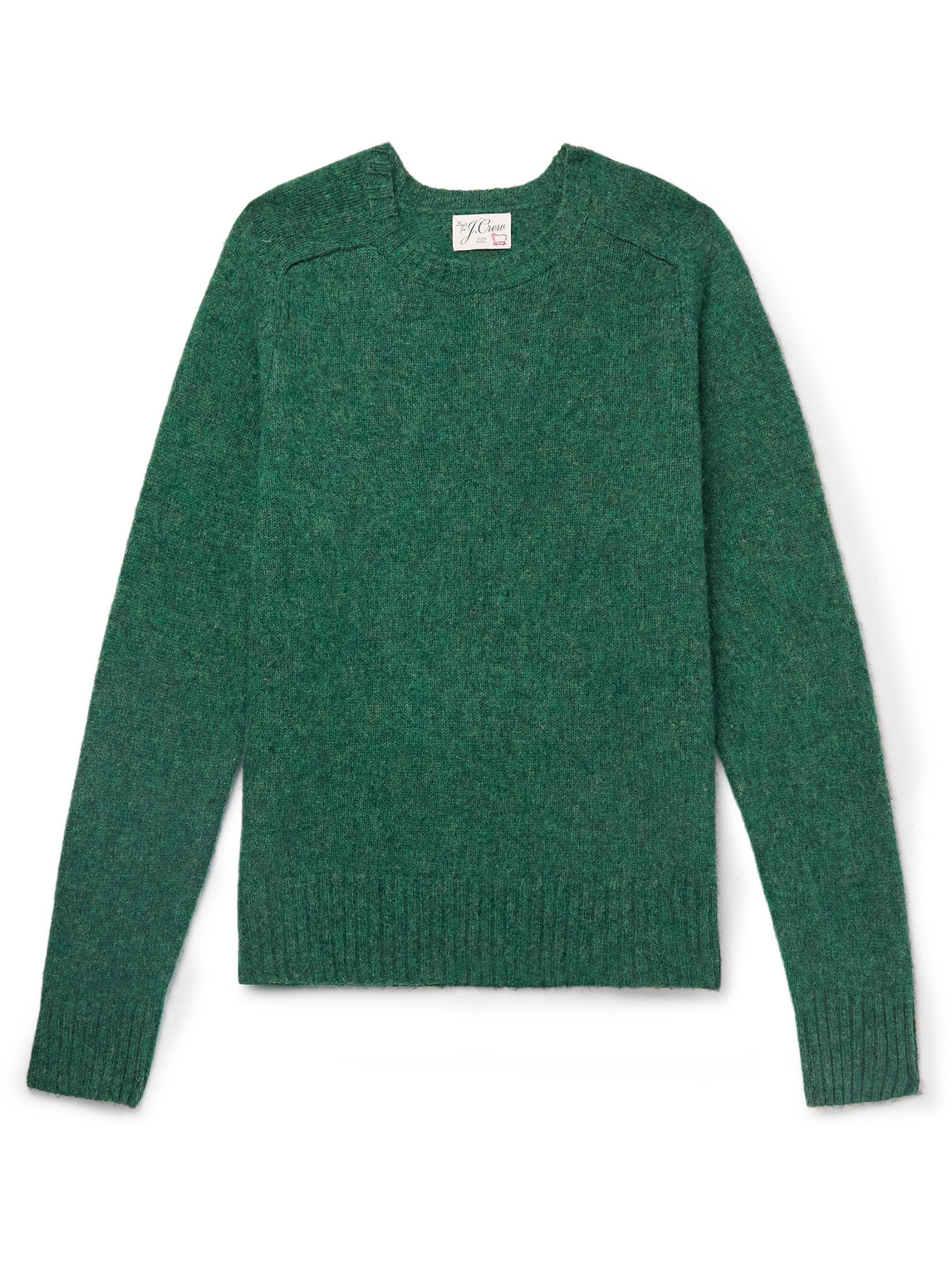 J.crew Wool Sweater In Green