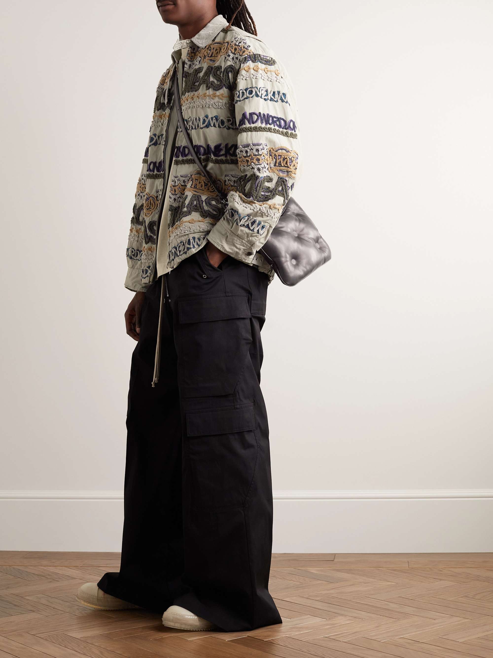 SACAI Eric Haze Corduroy-Trimmed Appliquéd Cotton Blouson Jacket for Men  MR PORTER
