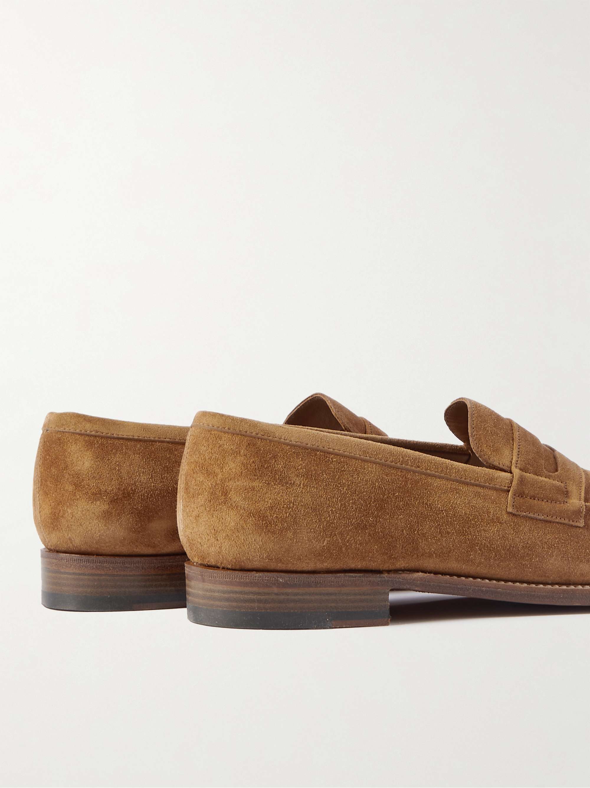 J.M. WESTON 180 Moccasin Suede Loafers