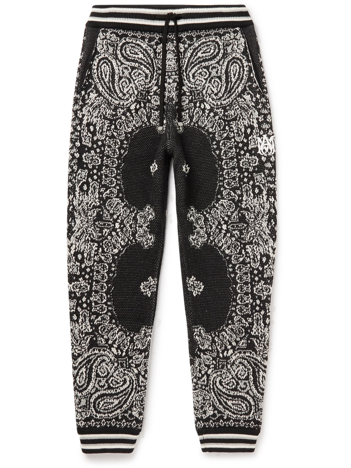 Bandana-Jacquard Cotton Sweatpants