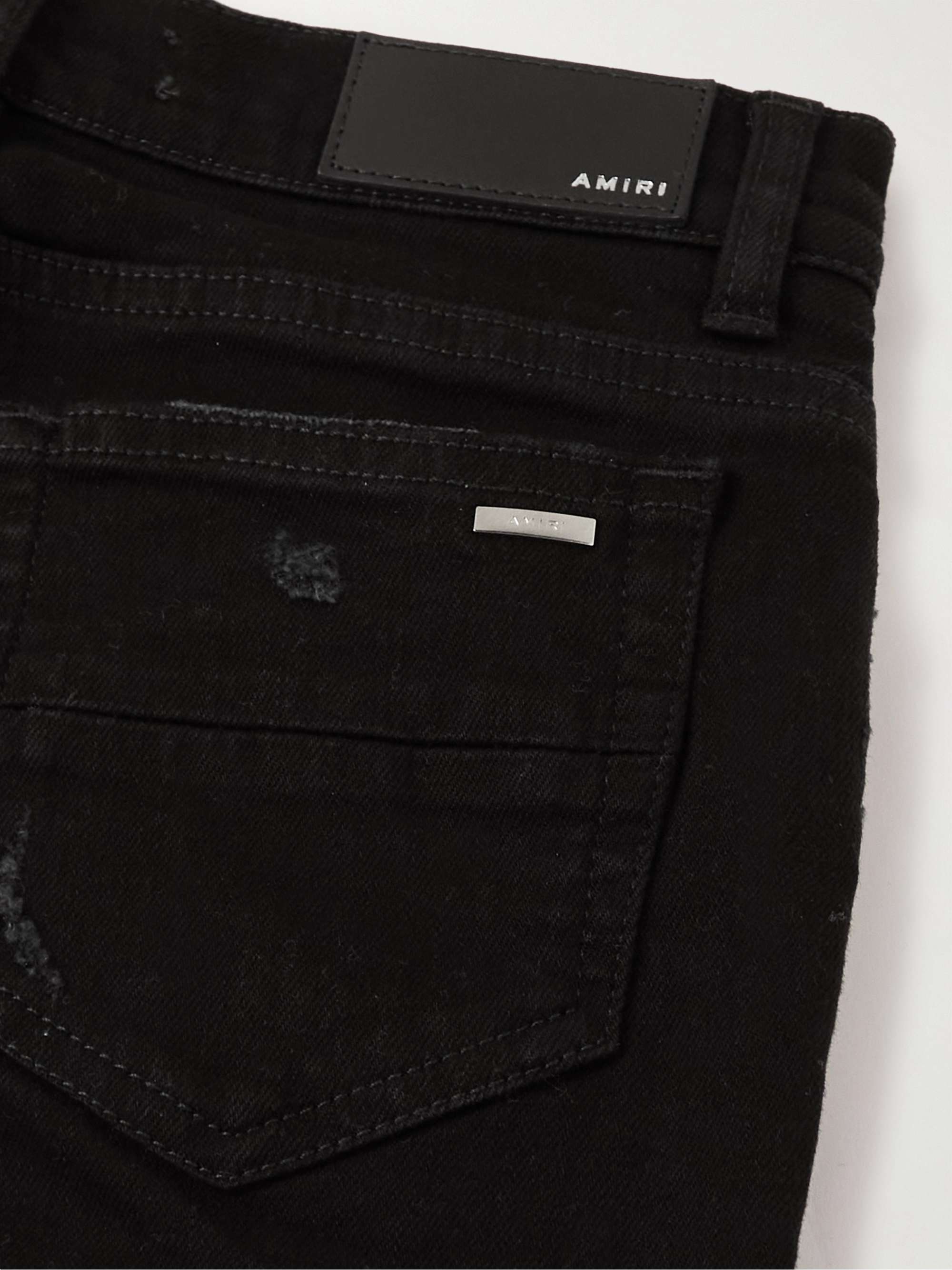 AMIRI KIDS MX1 Straight-Leg Distressed Jeans