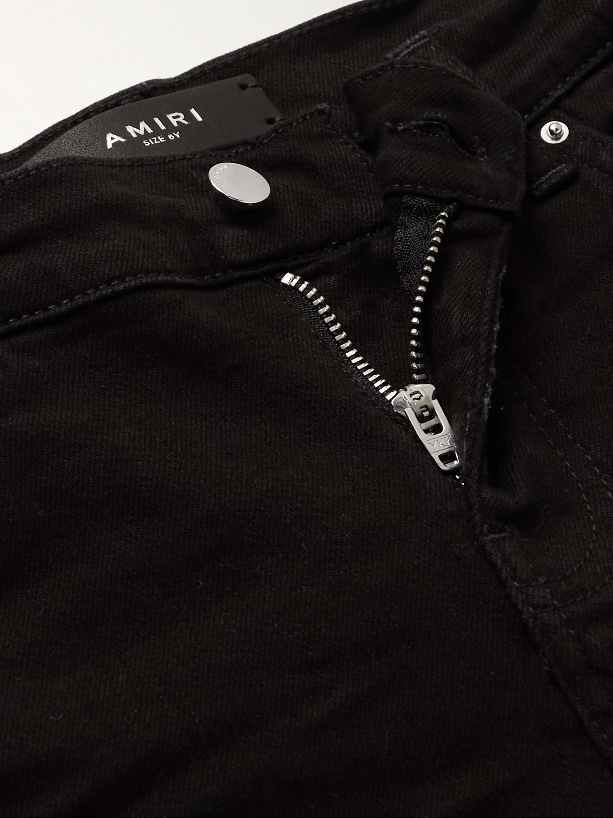 AMIRI KIDS MX1 Straight-Leg Distressed Jeans