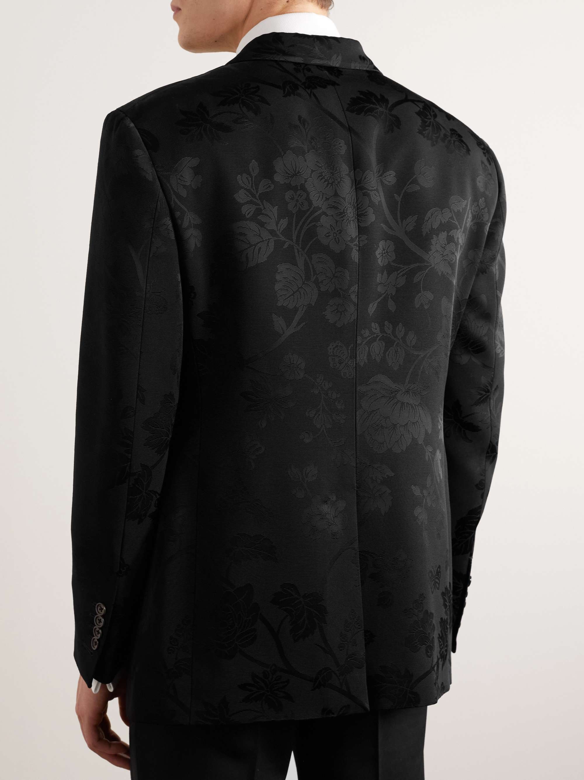 TOM FORD Shelton Satin-Jacquard Twill Tuxedo Jacket