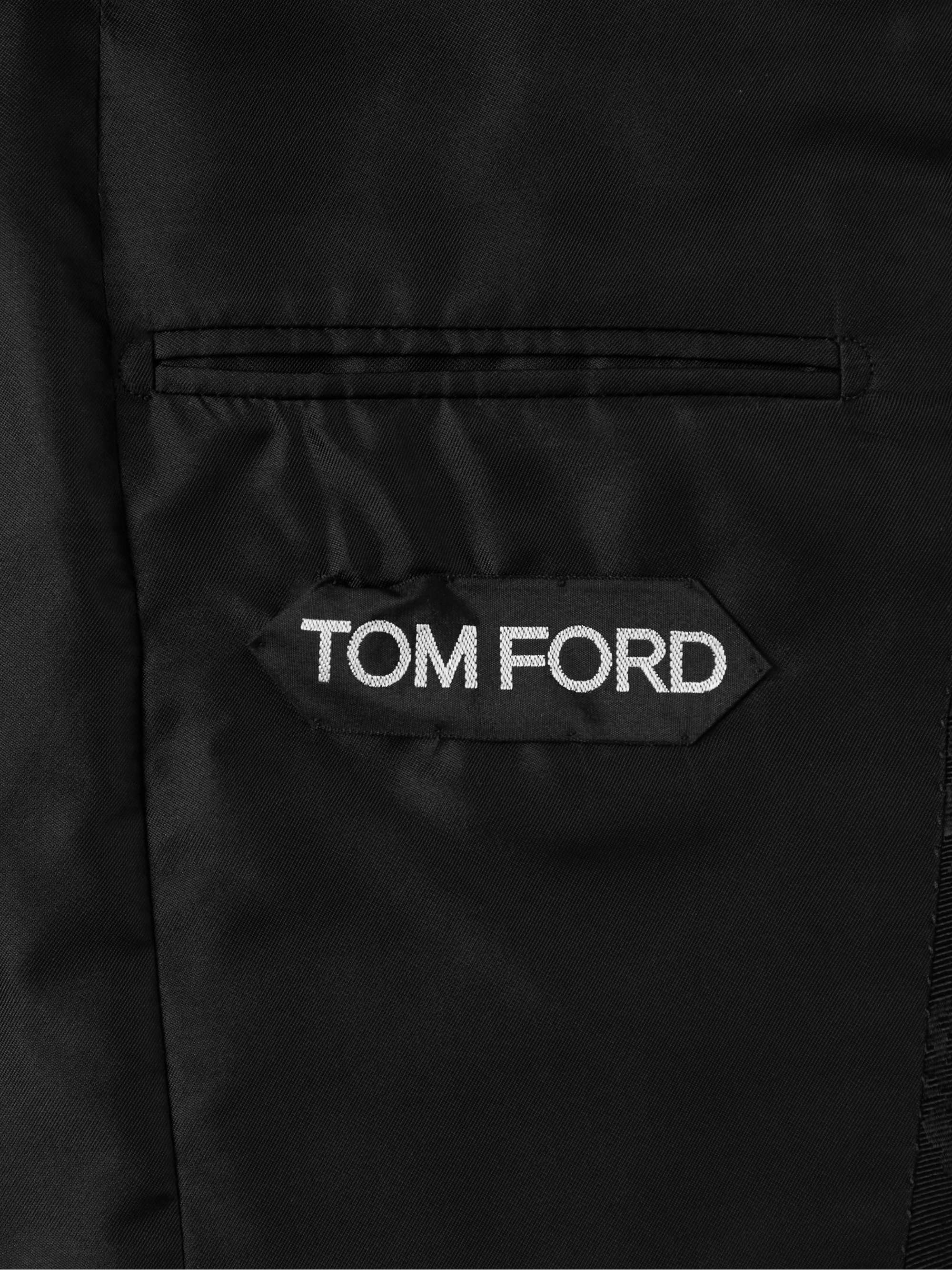 TOM FORD Shelton Satin-Jacquard Twill Tuxedo Jacket