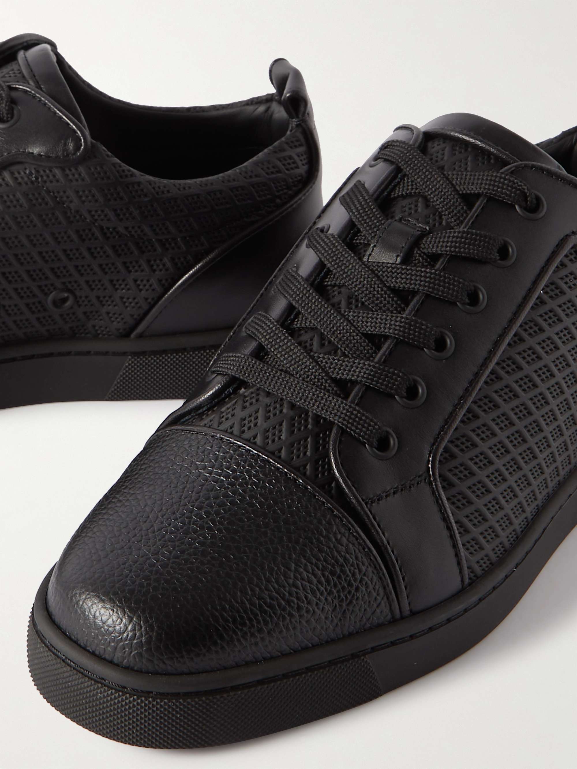 Men's Louis Tonal Perforated Leather High-Top Sneakers