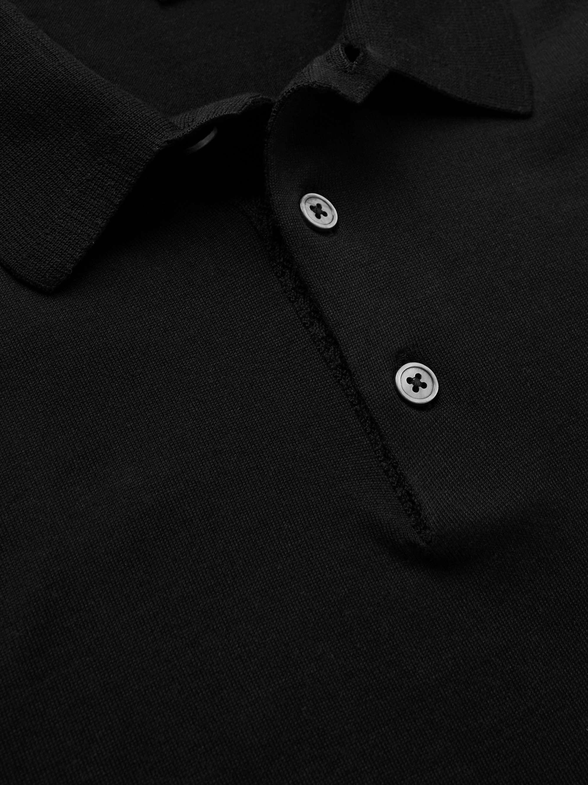 TOM FORD Slim-Fit Cashmere and Silk-Blend Polo Shirt for Men | MR PORTER