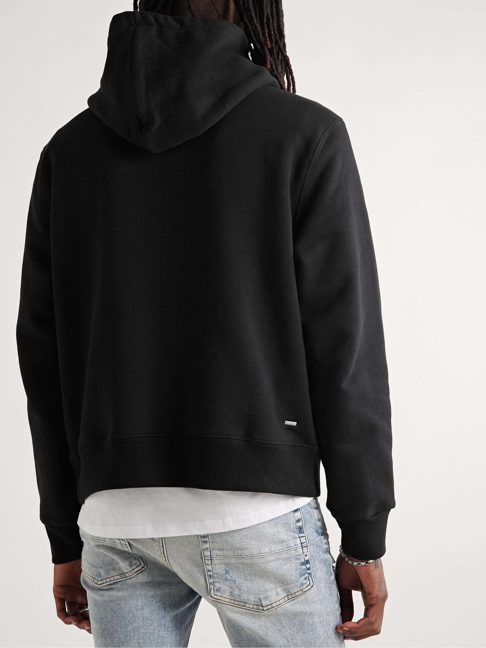 AMIRI Logo-Print Cotton-Jersey Hoodie