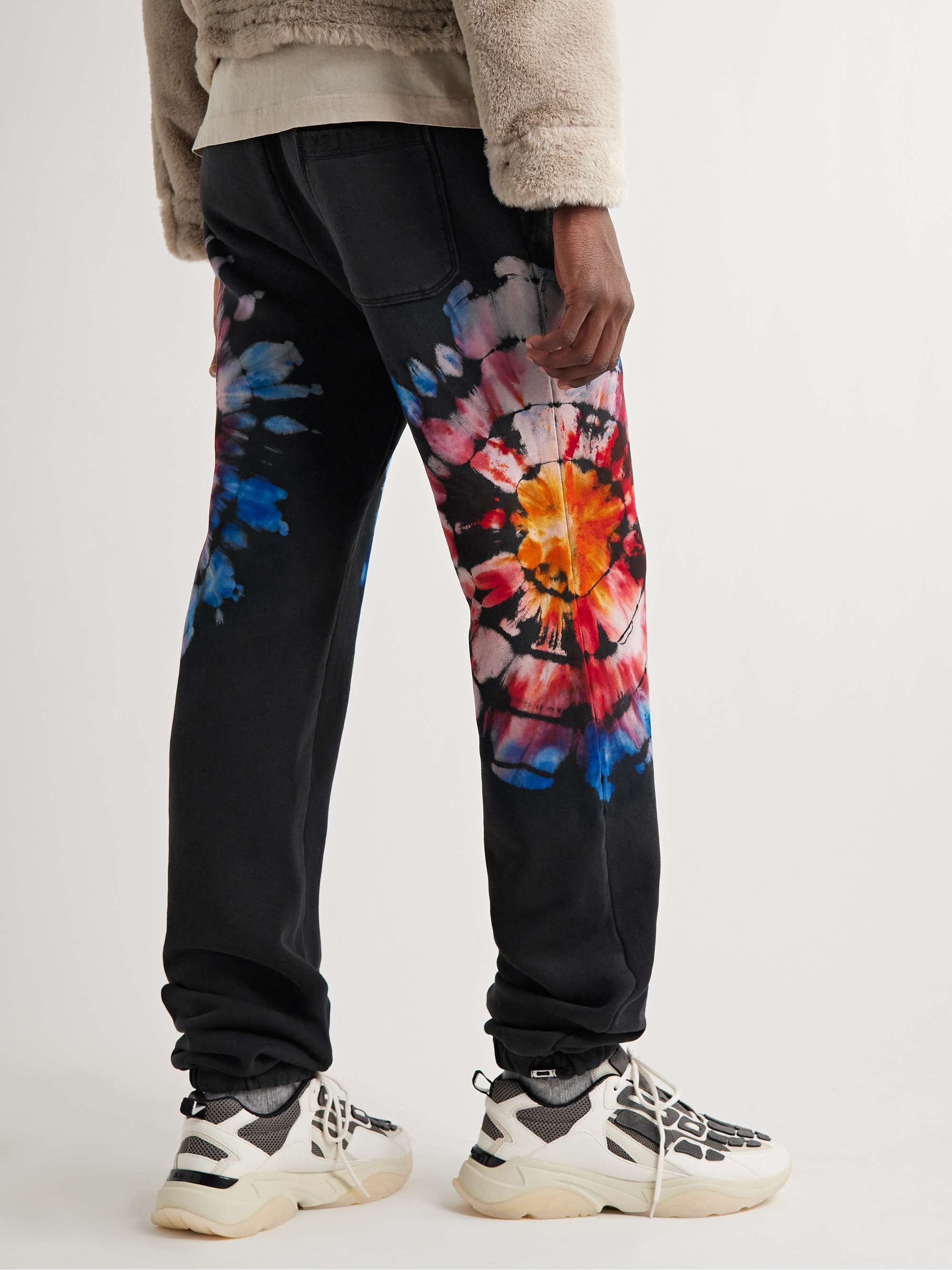 AMIRI Tapered Tie-Dyed Cotton-Jersey Sweatpants