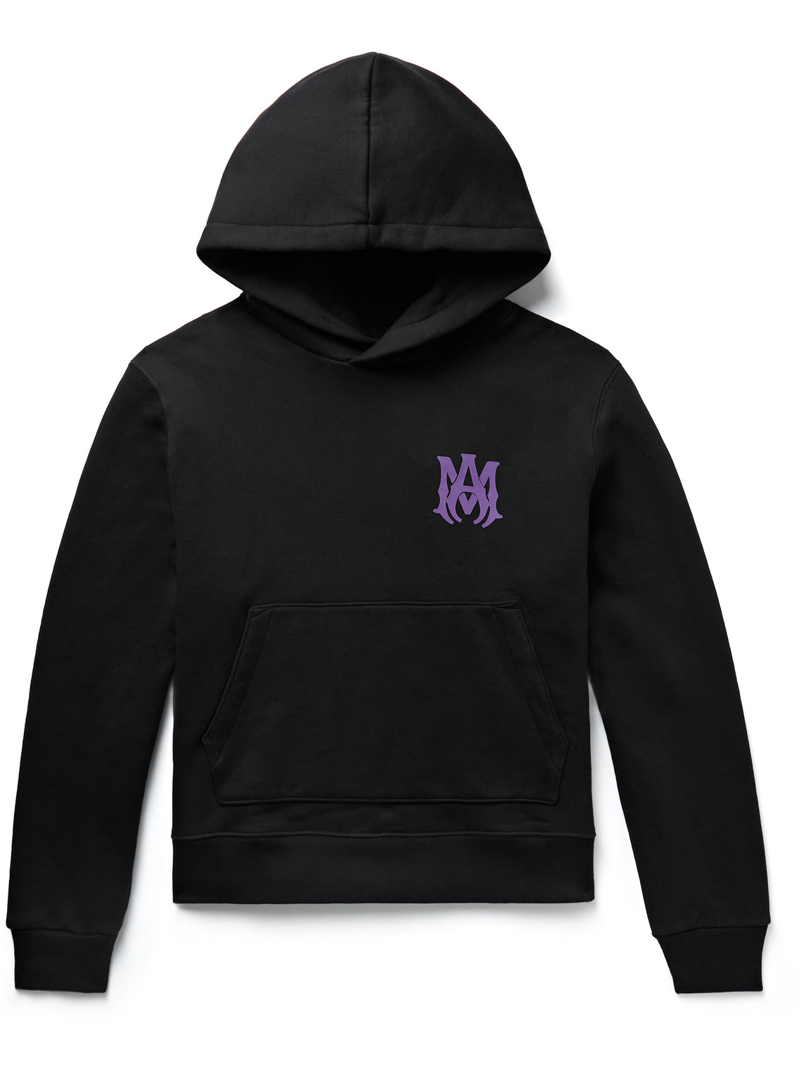 AMIRI - Logo-Print Cotton-Jersey Hoodie - Men - Black - XS for Men