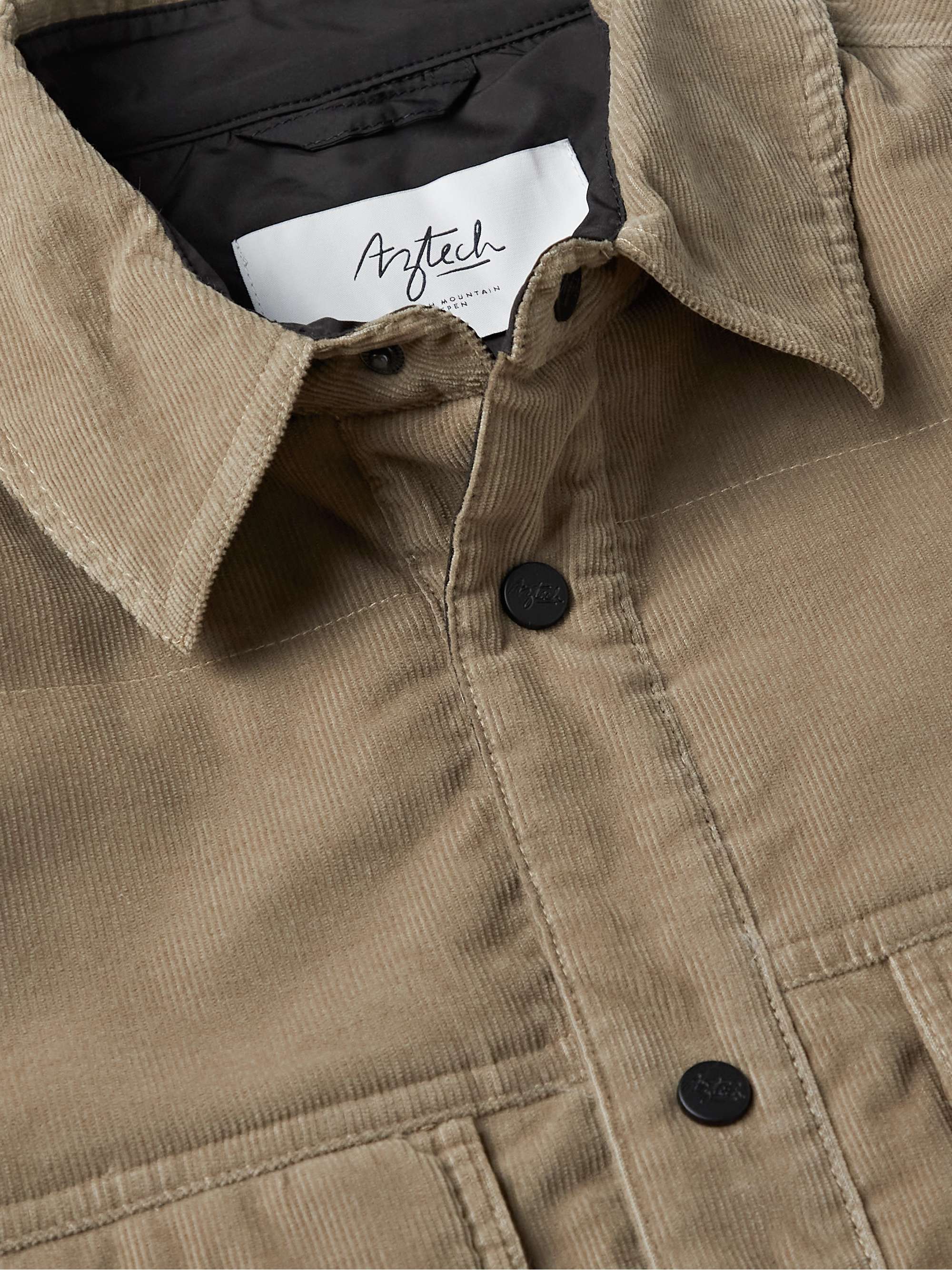 AZTECH MOUNTAIN Zaugg Panelled Cotton-Blend Corduroy and Quilted Ski Shirt