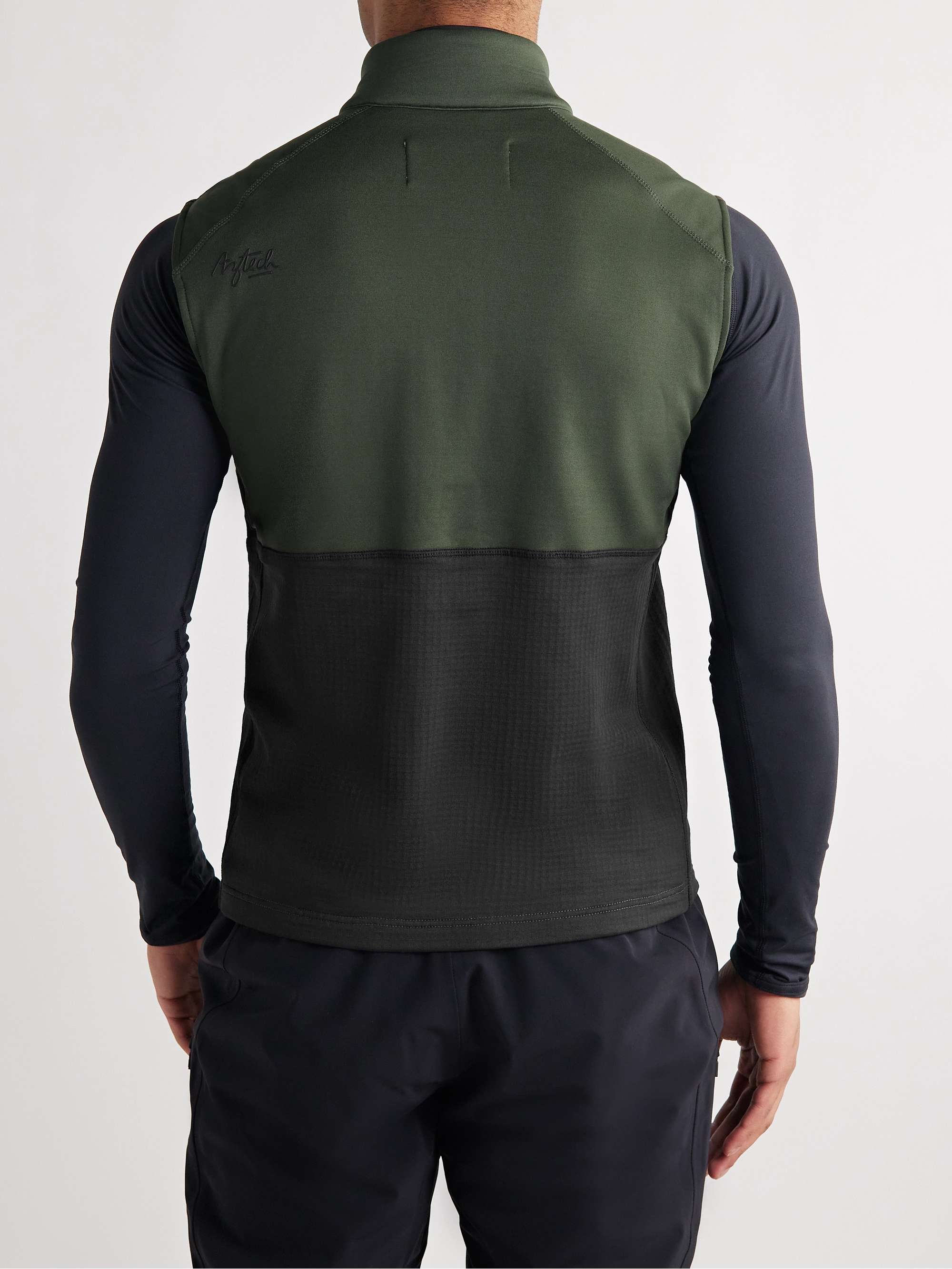 AZTECH MOUNTAIN Slim-Fit Panelled Stretch-Jersey and Ripstop Gilet