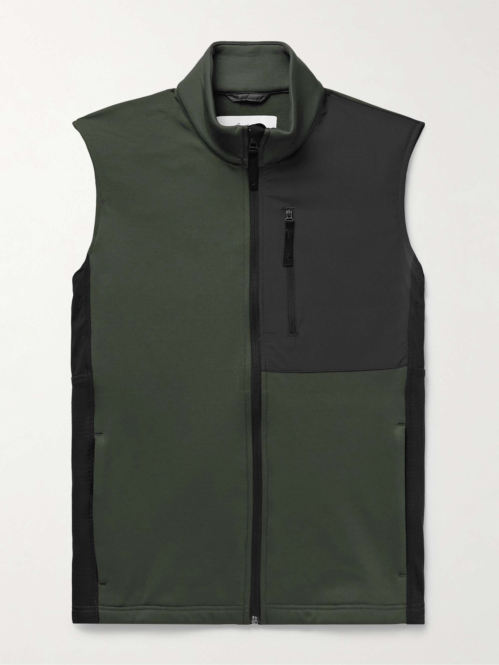 AZTECH MOUNTAIN Slim-Fit Panelled Stretch-Jersey and Ripstop Gilet