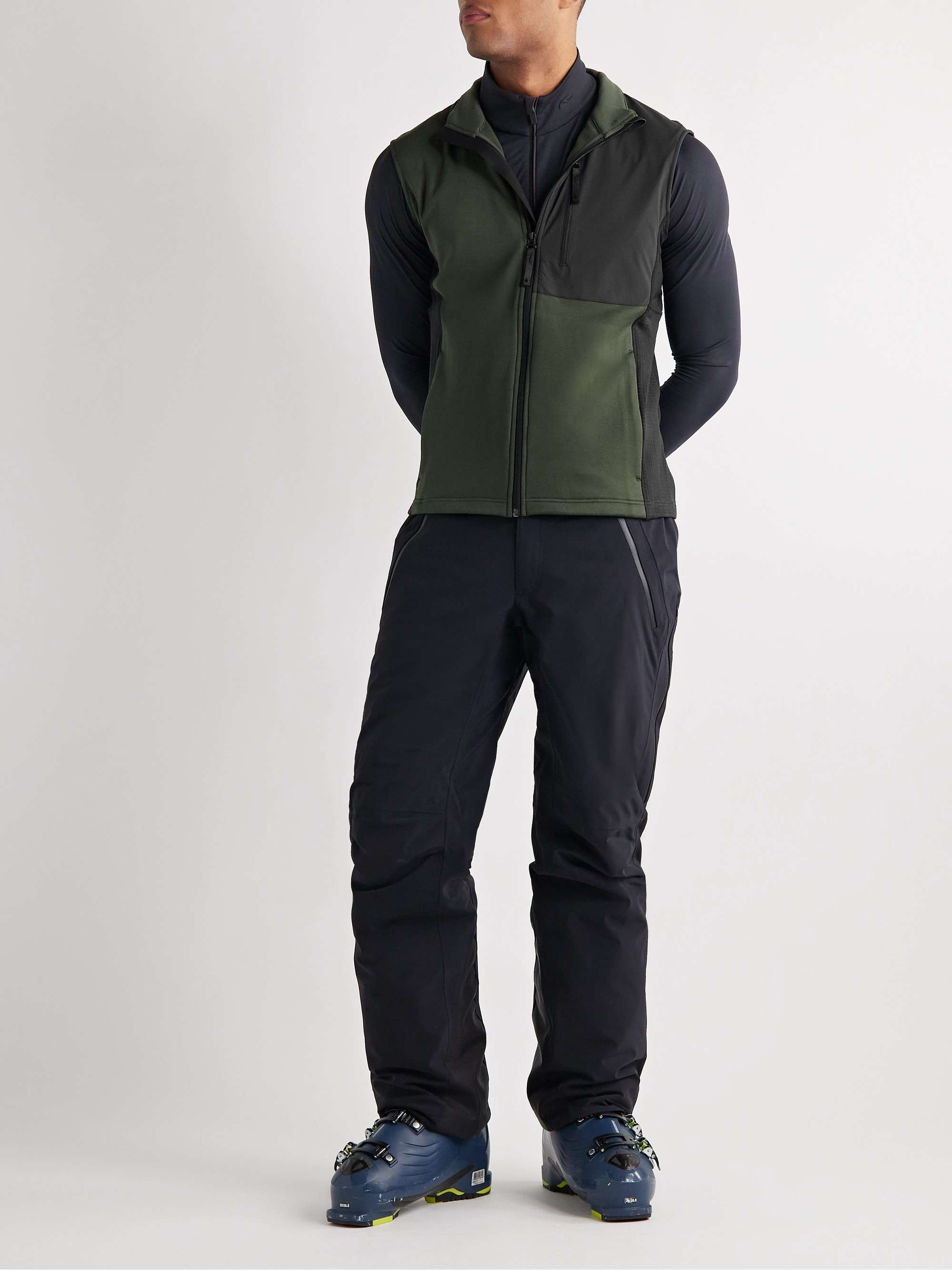 AZTECH MOUNTAIN Slim-Fit Panelled Stretch-Jersey and Ripstop Gilet