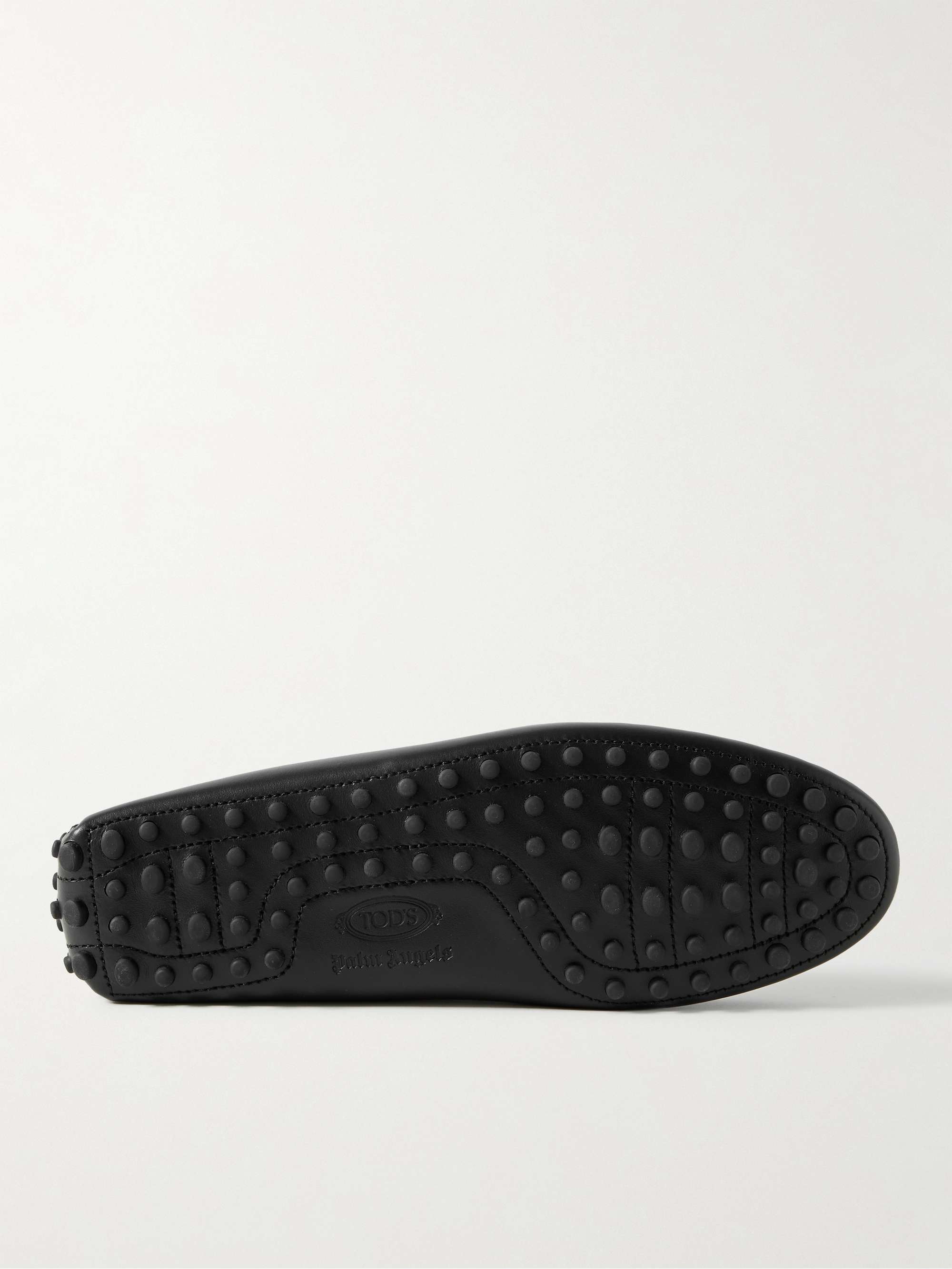 MONCLER GENIUS + Palm Angels + Tod's Gommino Printed Leather Driving Shoes