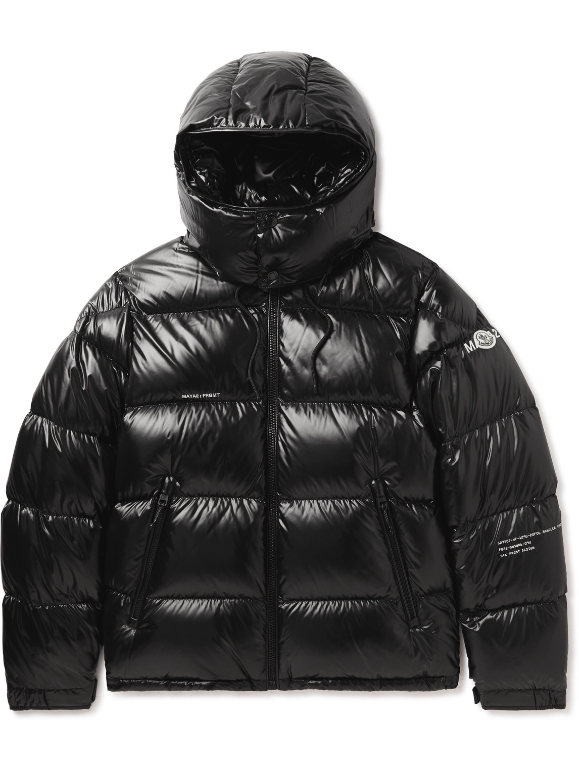 Moncler Genius 7 Moncler Frgmt Hiroshi Fujiwara Rickey Shell Hooded Down Jacket In Black