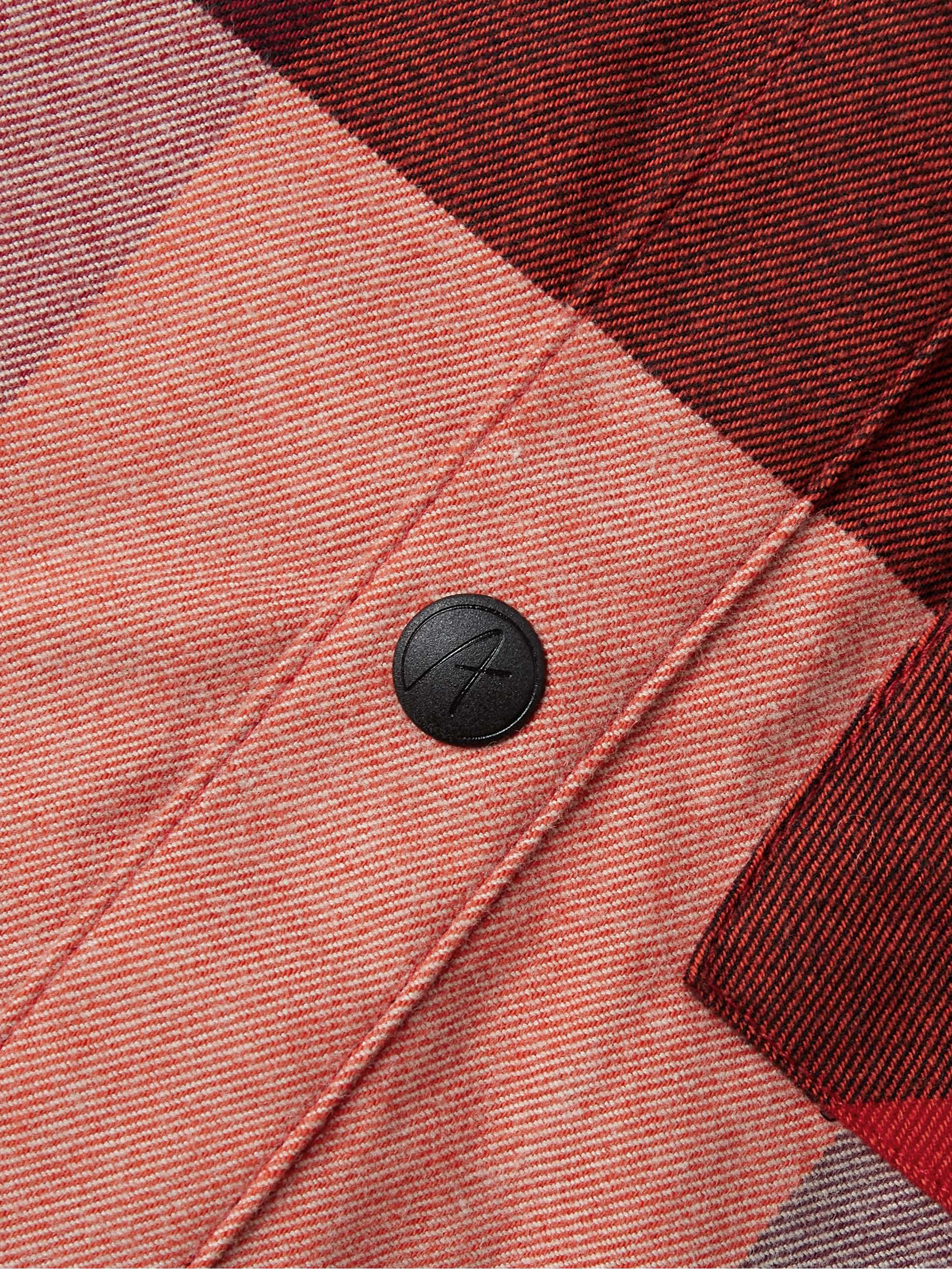 AZTECH MOUNTAIN Loge Peak Shell-Panelled Checked Brushed-Cotton Ski Overshirt