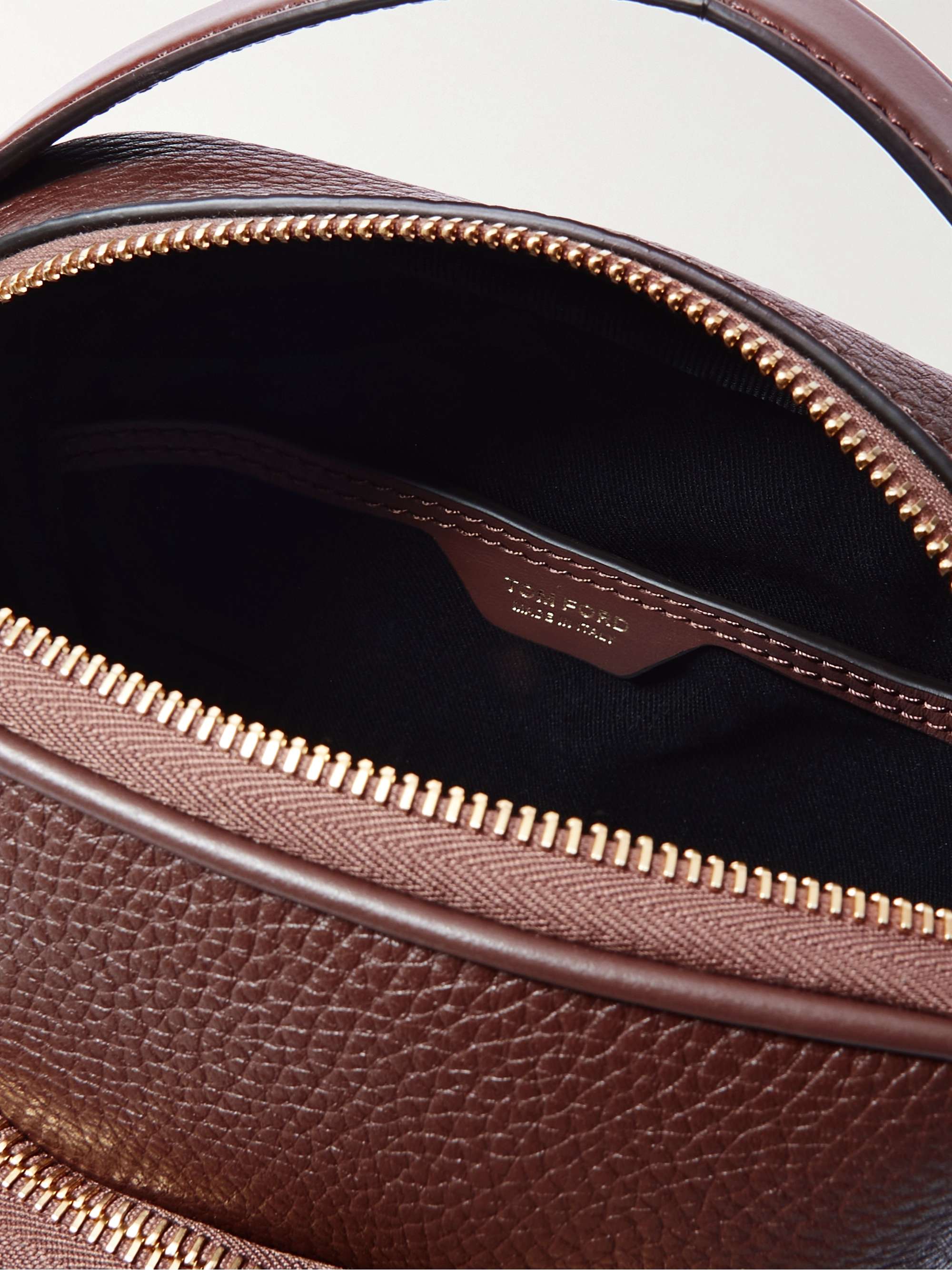 TOM FORD Full-Grain Leather Messenger Bag