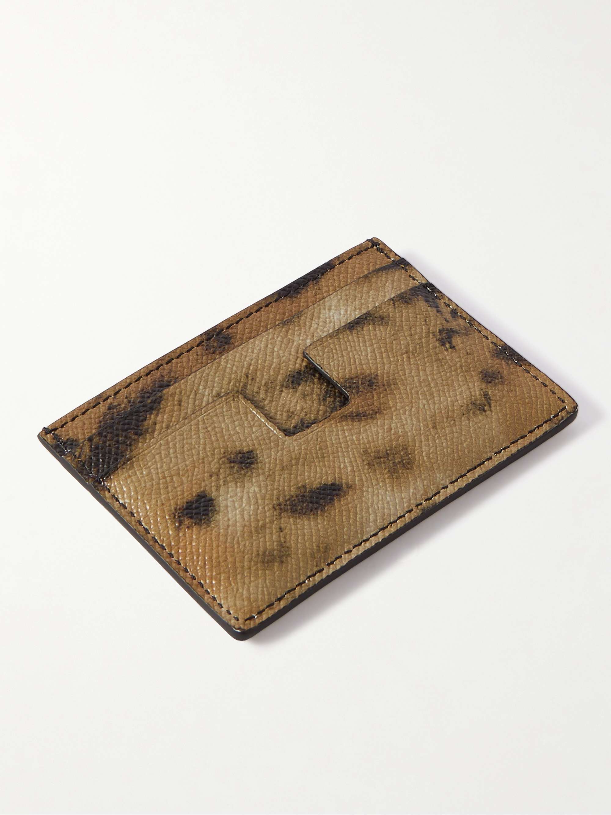 TOM FORD Leopard-Print Full-Grain Leather Cardholder