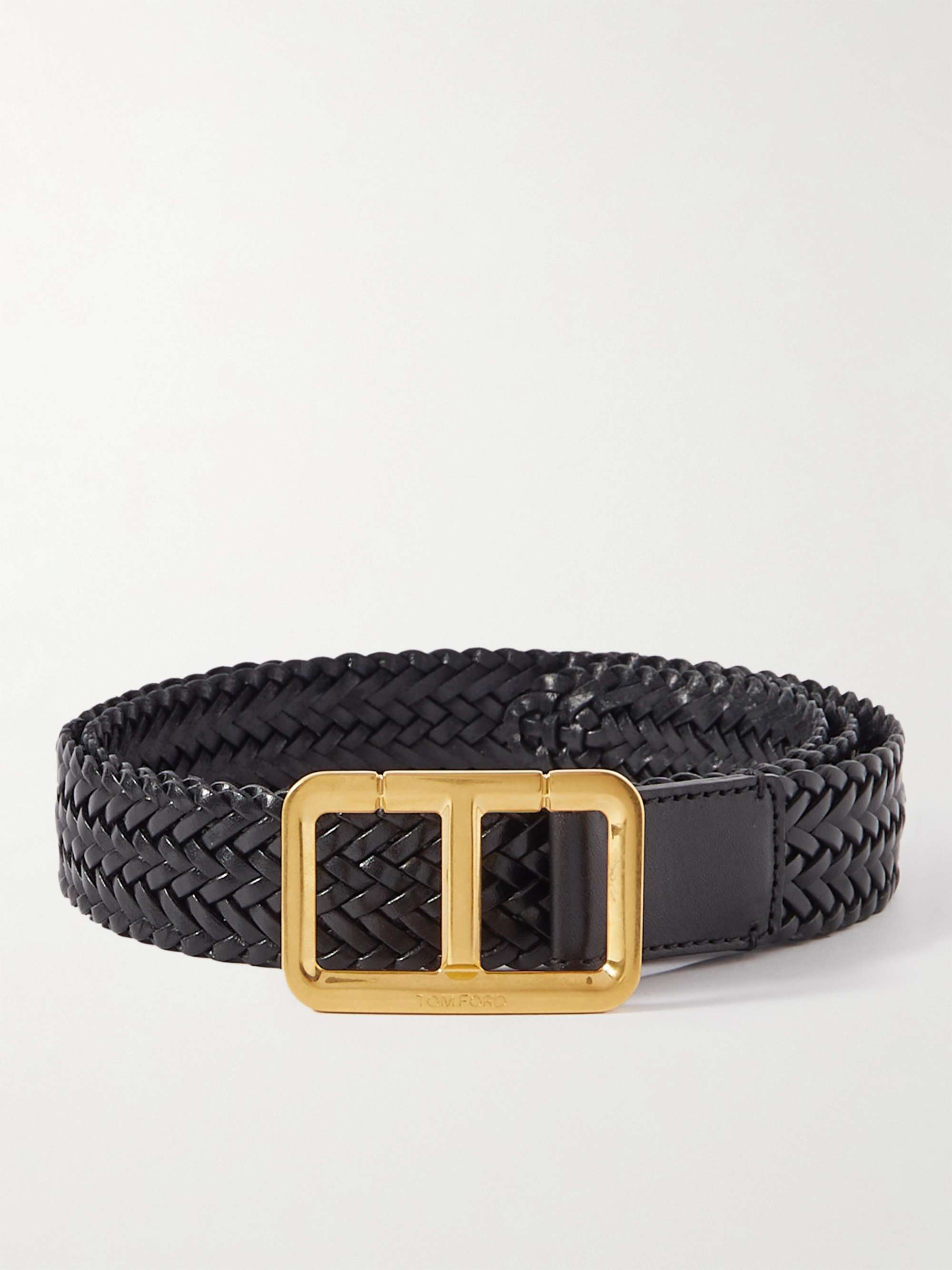 TOM FORD 3cm Woven Leather Belt for Men | MR PORTER