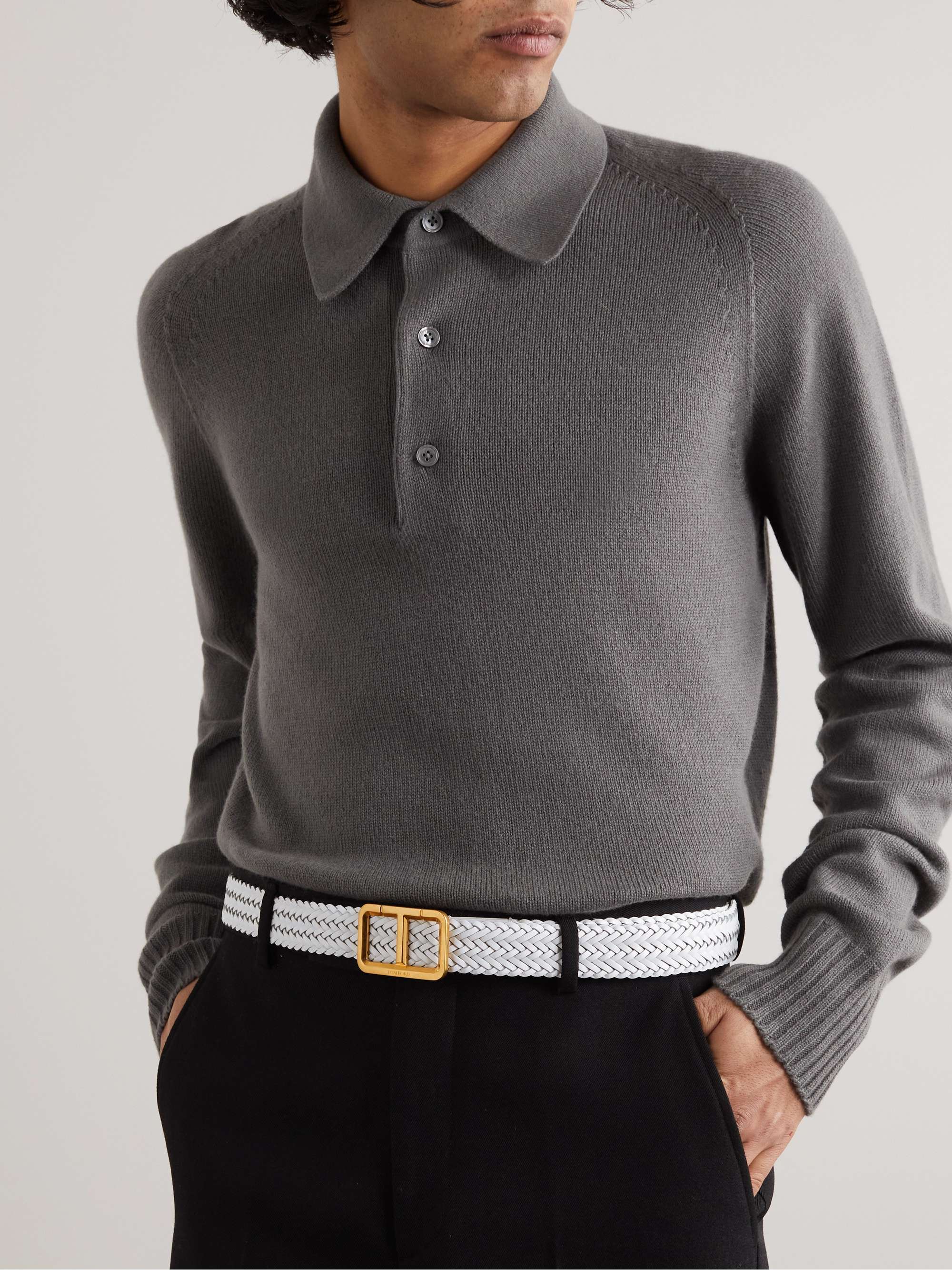 TOM FORD 3cm Woven Leather Belt for Men | MR PORTER