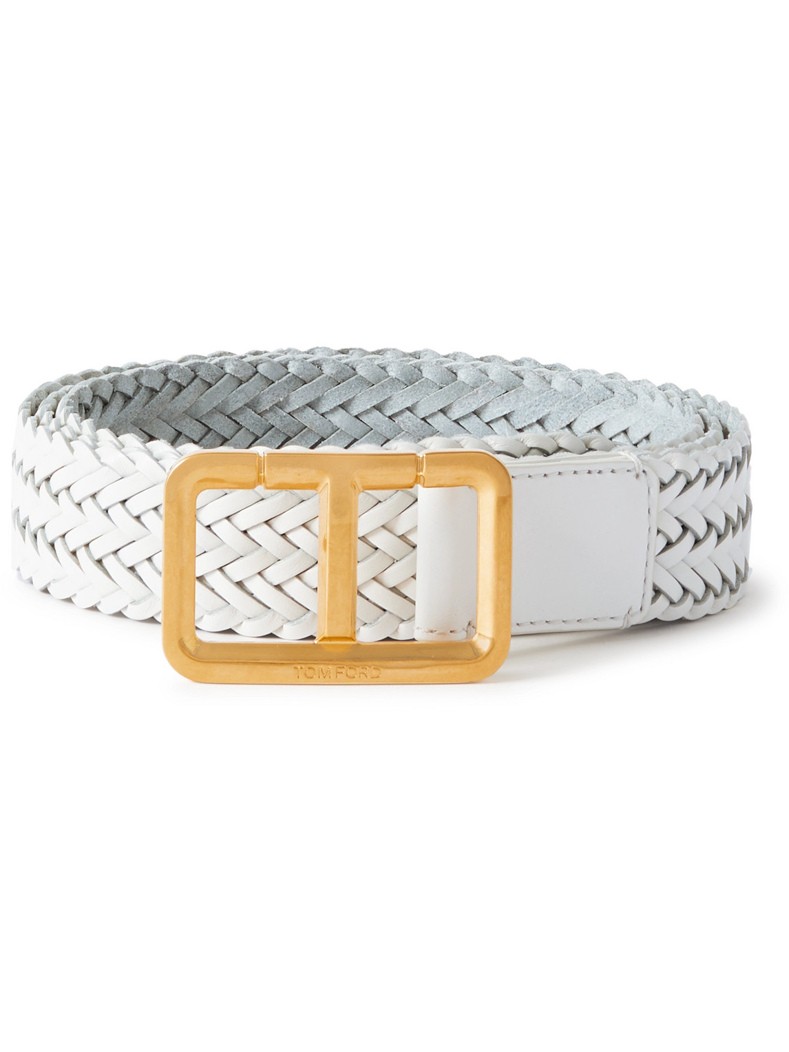 TOM FORD 3CM WOVEN LEATHER BELT